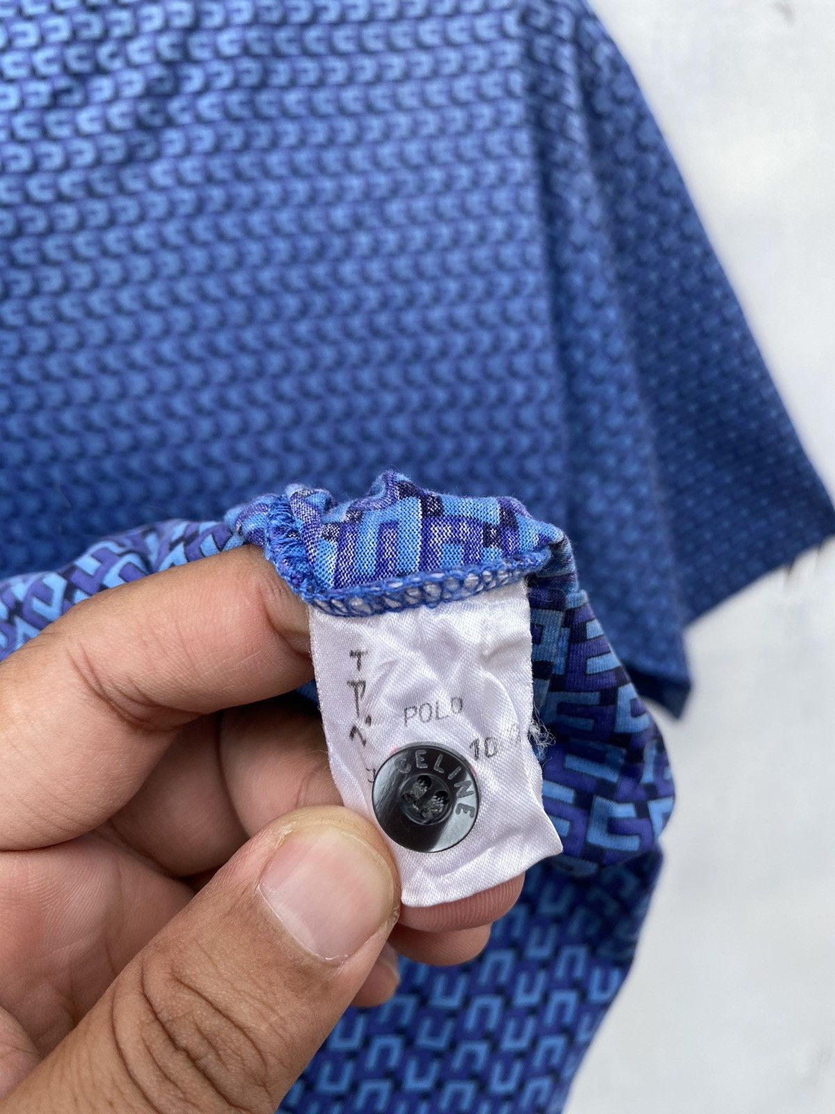 Celine Vintage Celine Polo Shirt Size US L / EU 52-54 / 3 - 4 Thumbnail