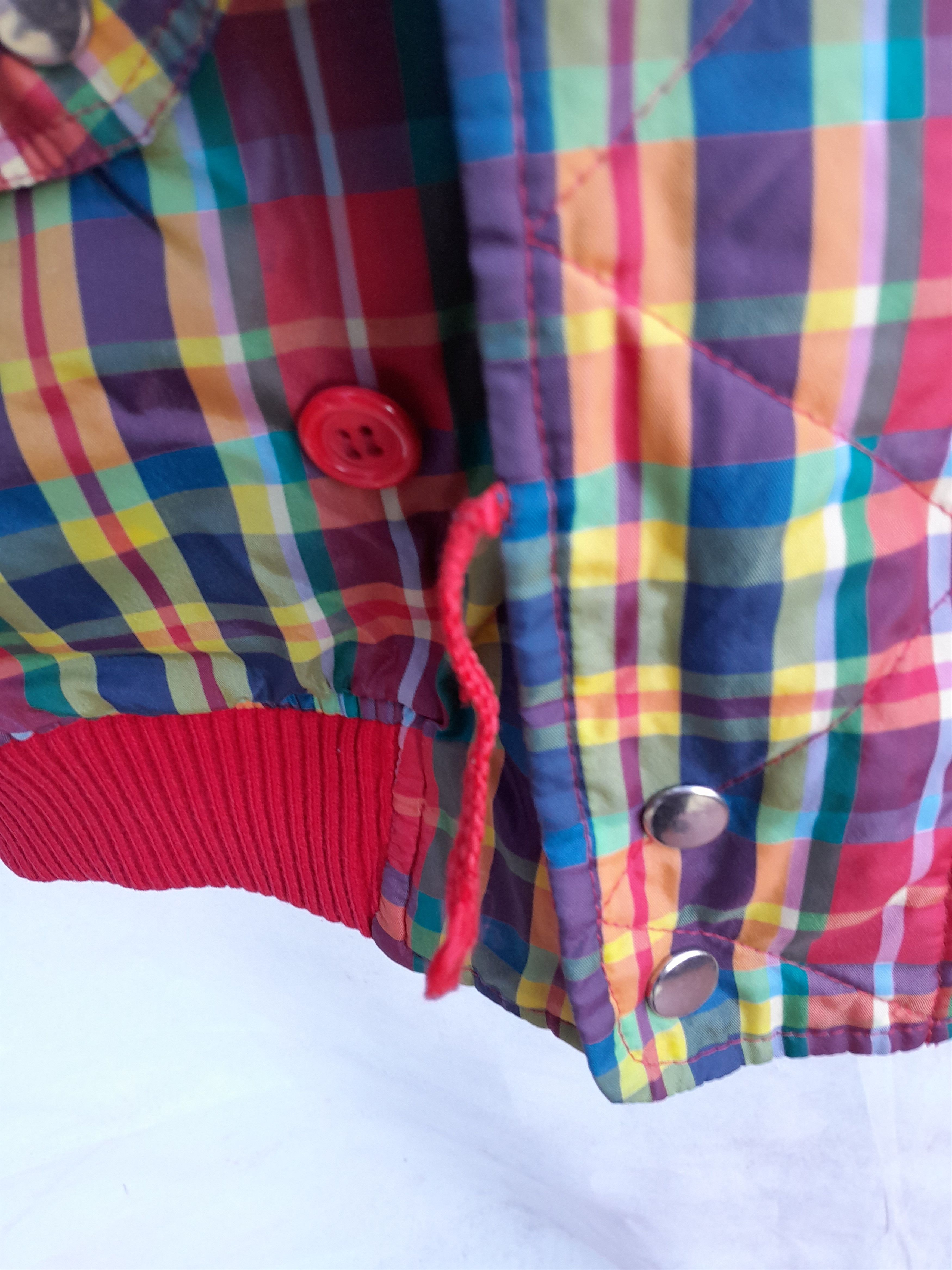 Fiorucci Vintage Fiorucci Jacket Mens M Rainbow Check Coat 80s 90s Size US M / EU 48-50 / 2 - 11 Thumbnail
