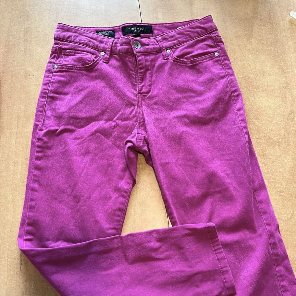 Nine West Vibrant Pink Women's Jeans Size 28" / US 6 / IT 42 - 10 Thumbnail
