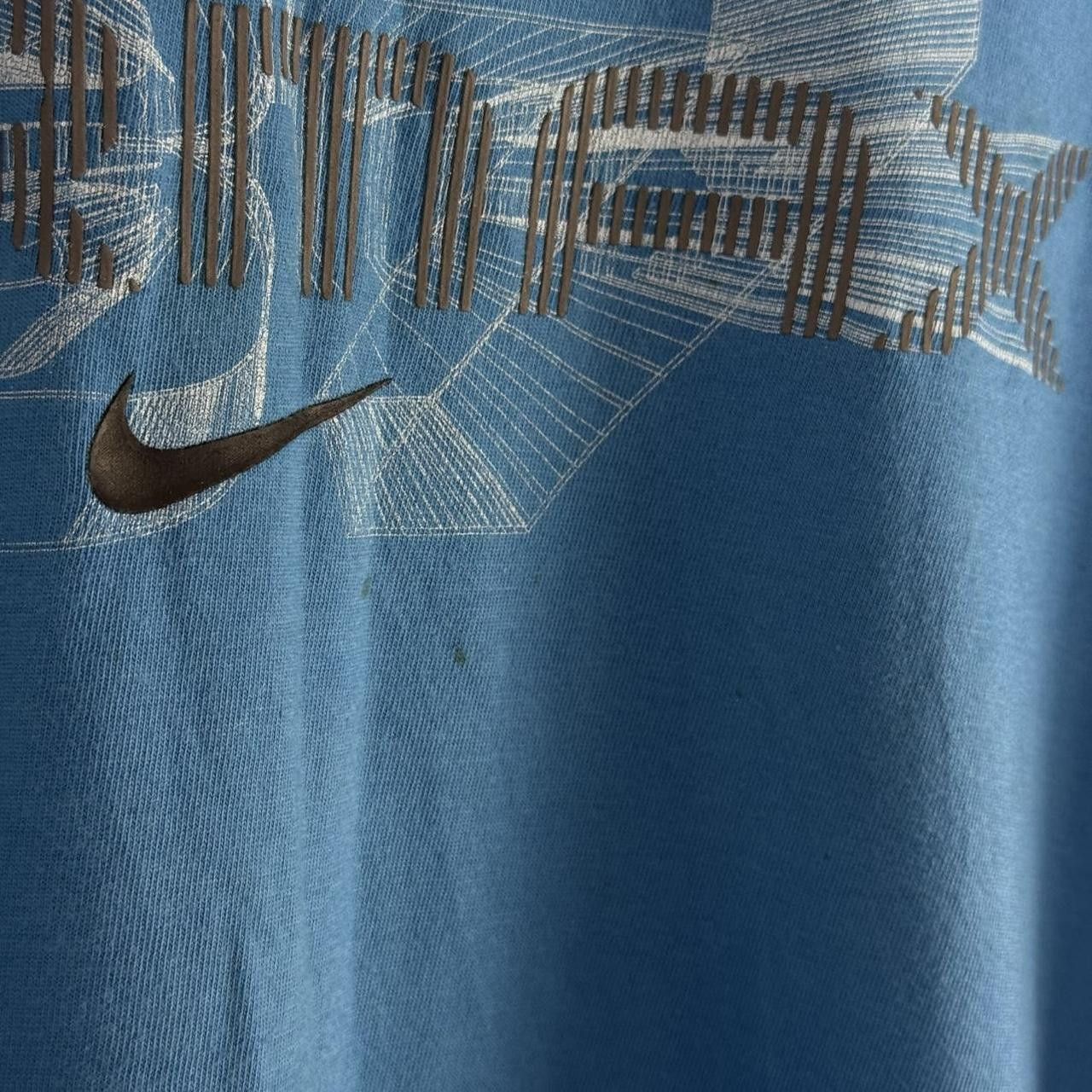 Nike Nike Vintage 90s Air Max Logo T shirt Blue Size US L / EU 52-54 / 3 - 5 Thumbnail