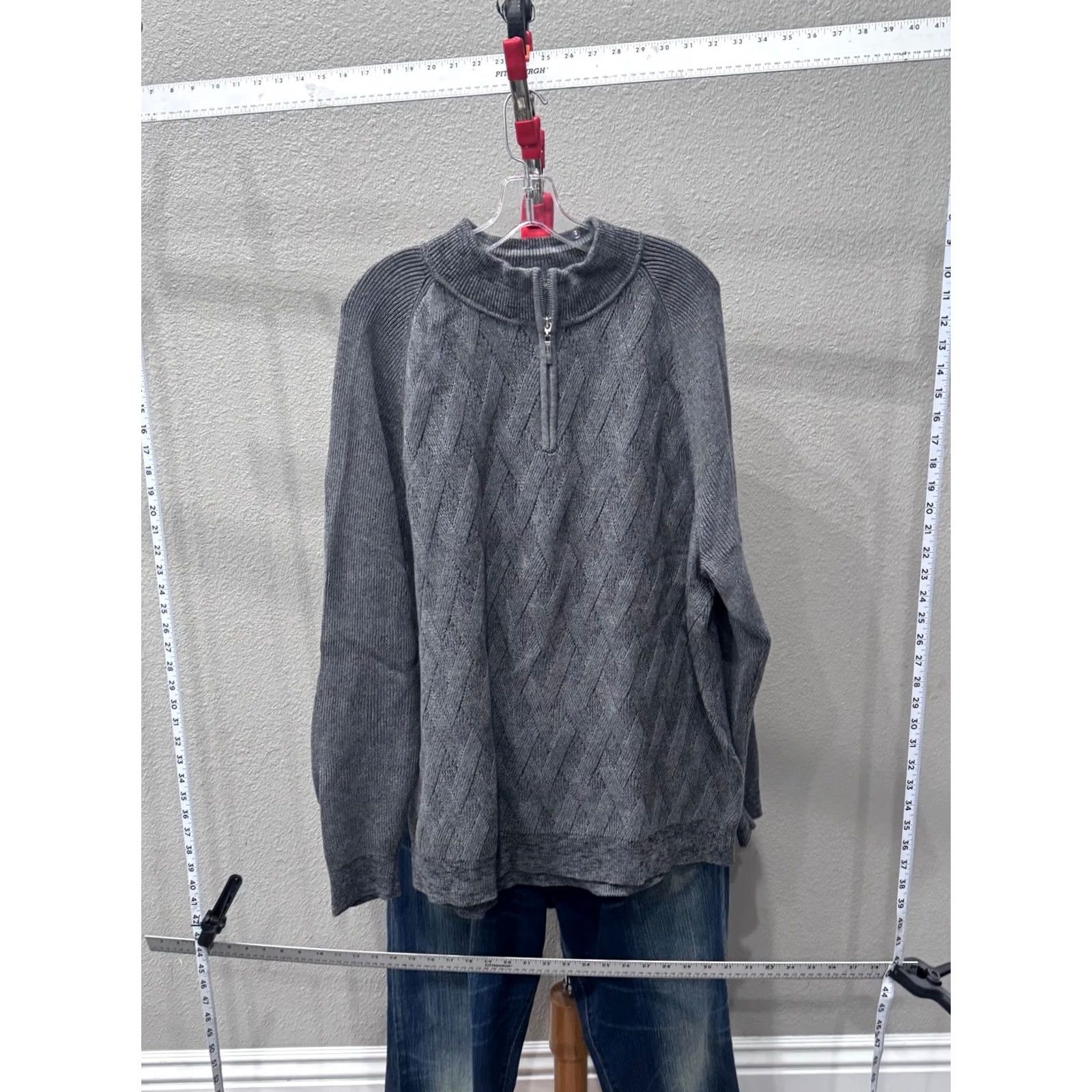 Tommy Bahama MINT Tommy Bahama Gray Knit SWEATER 2XL XXL Cardigan Men Multicolor Size US XXL / EU 58 / 5 - 2 Thumbnail