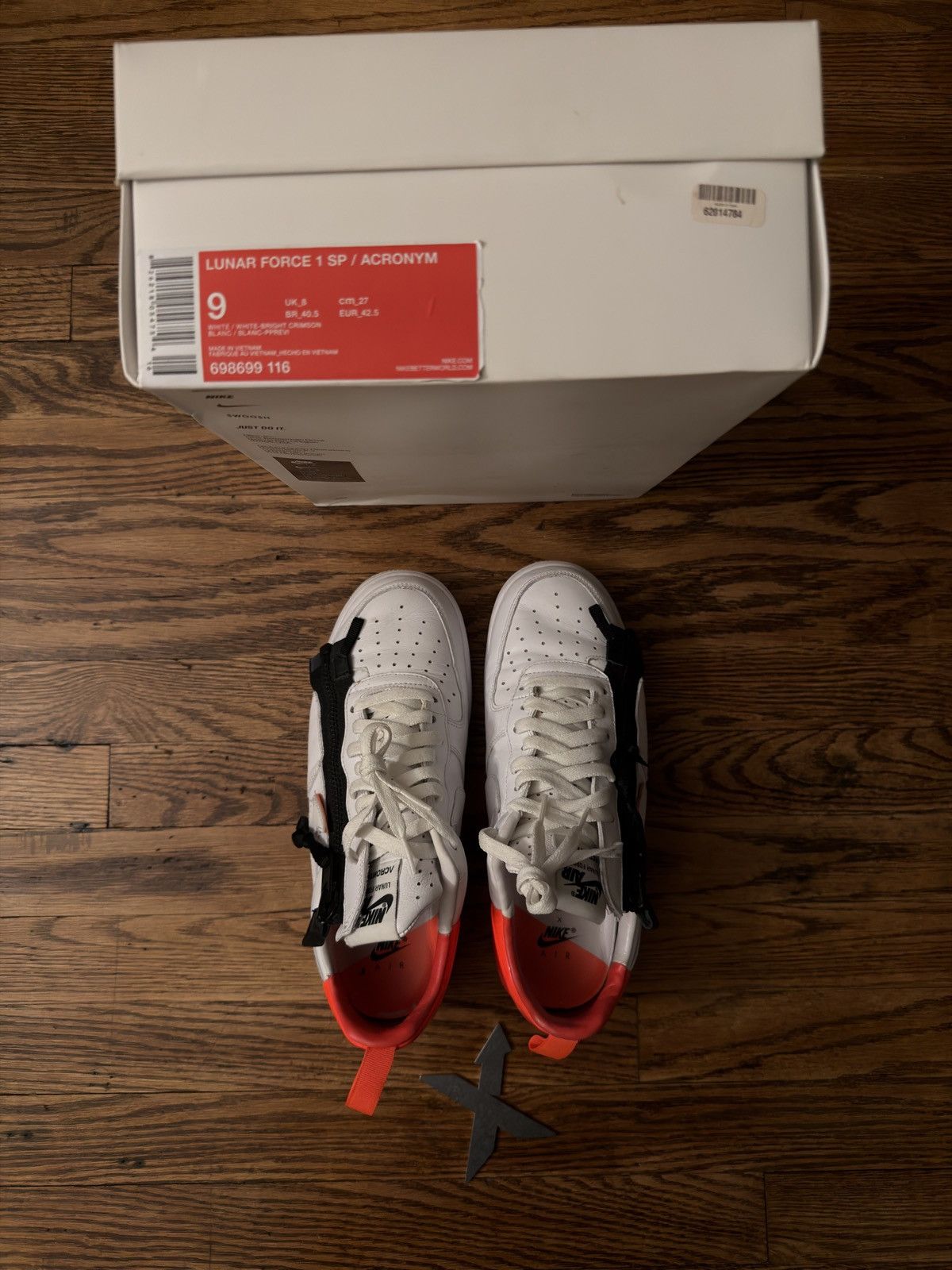 Acronym × Nike Acronym x Nike Crimson Lunar Force 1 Size US 9 / EU 42 - 1 Thumbnail