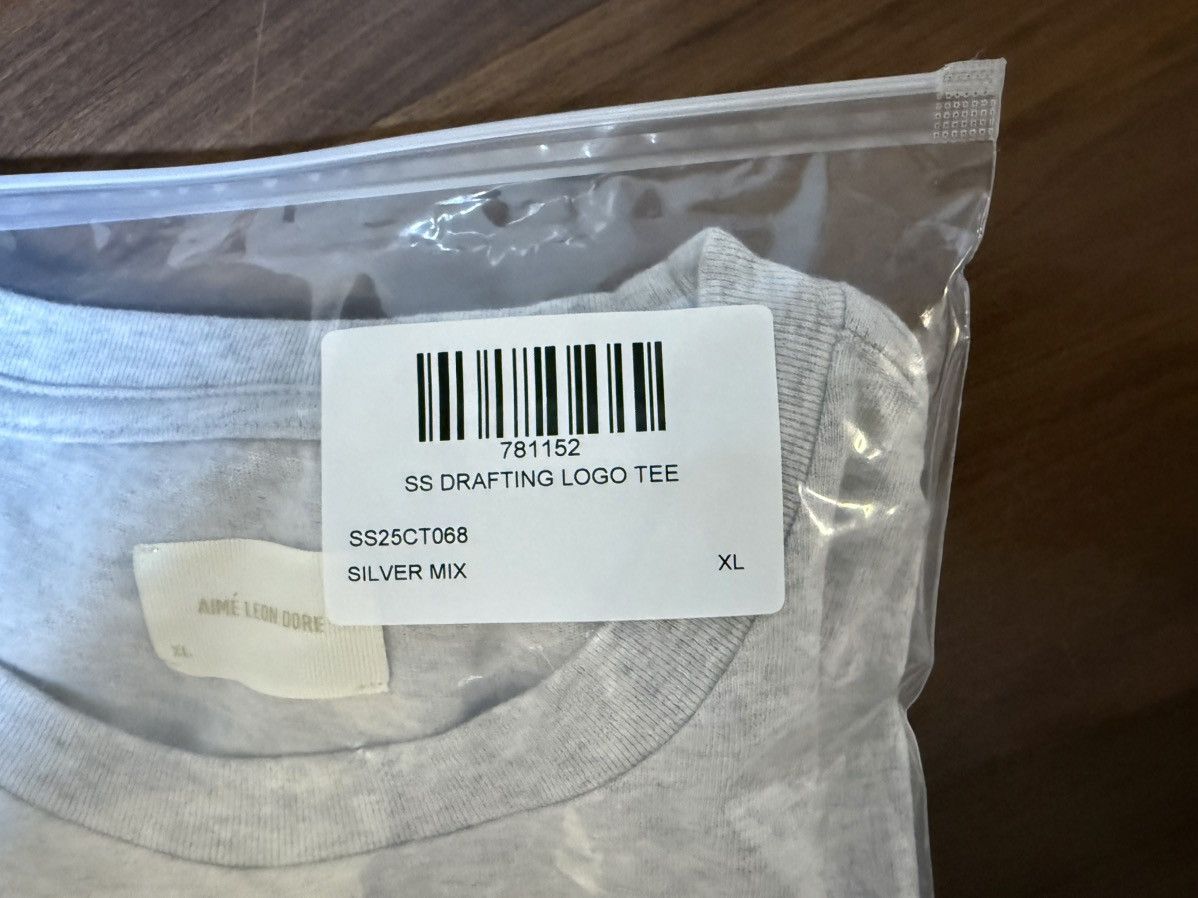 Aime Leon Dore Aime Leon Dore ALD Drafting Logo Tee in “Silver Mix” Size XL Size US XL / EU 56 / 4 - 10 Thumbnail