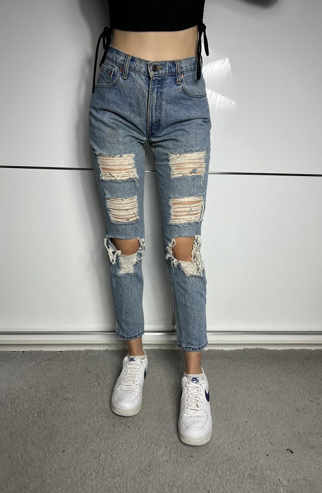 Levi's × Vintage Pants Levi’s 550 vintage 90’s baby blue Size 26" / US 2 / IT 38 - 1 Thumbnail