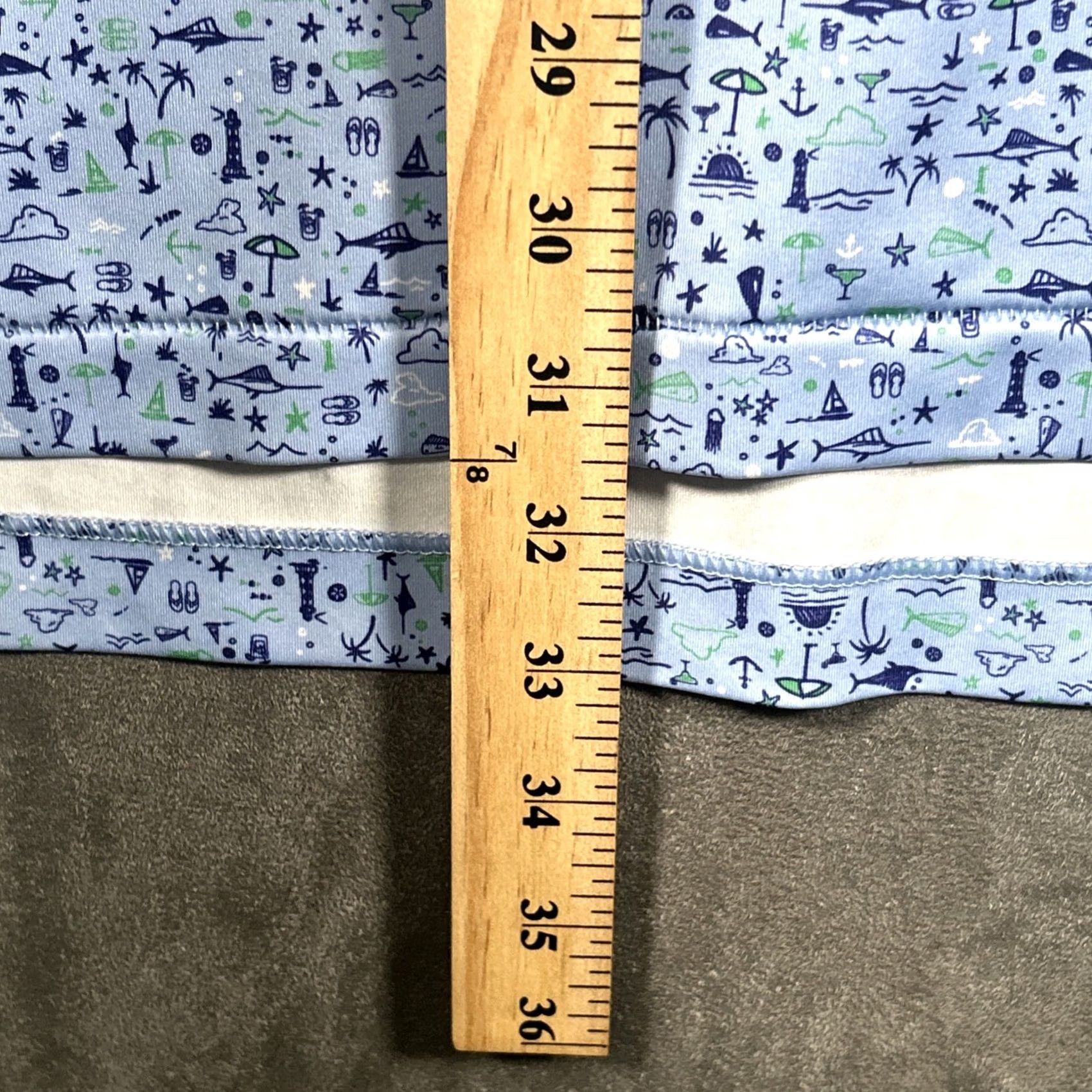 Peter Millar Peter Millar Polo Shirt XL Blue Summer Comfort Golf Beach Fishing All Over Print Size US XL / EU 56 / 4 - 5 Thumbnail