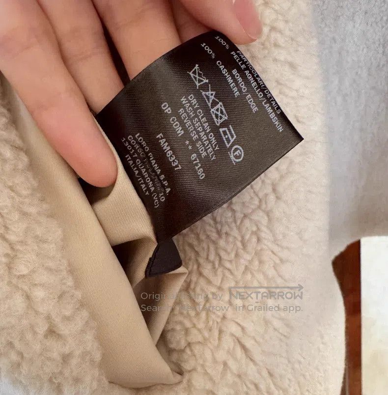 Loro Piana Loro Piana The woman wears a two-sided beige wool/fur coat Size S / US 4 / IT 40 - 9 Thumbnail