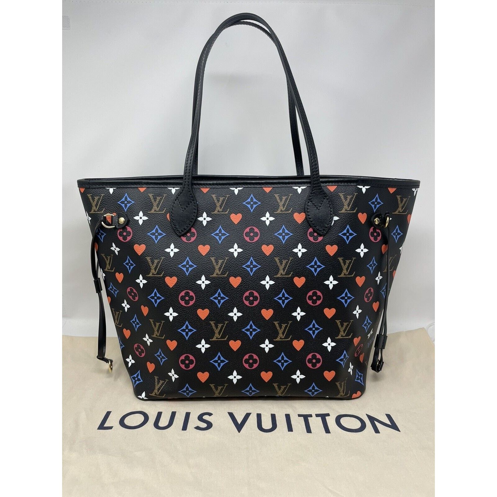 Louis Vuitton Louis Vuitton Neverfull Tote MM Black Canvas Size ONE SIZE - 7 Thumbnail