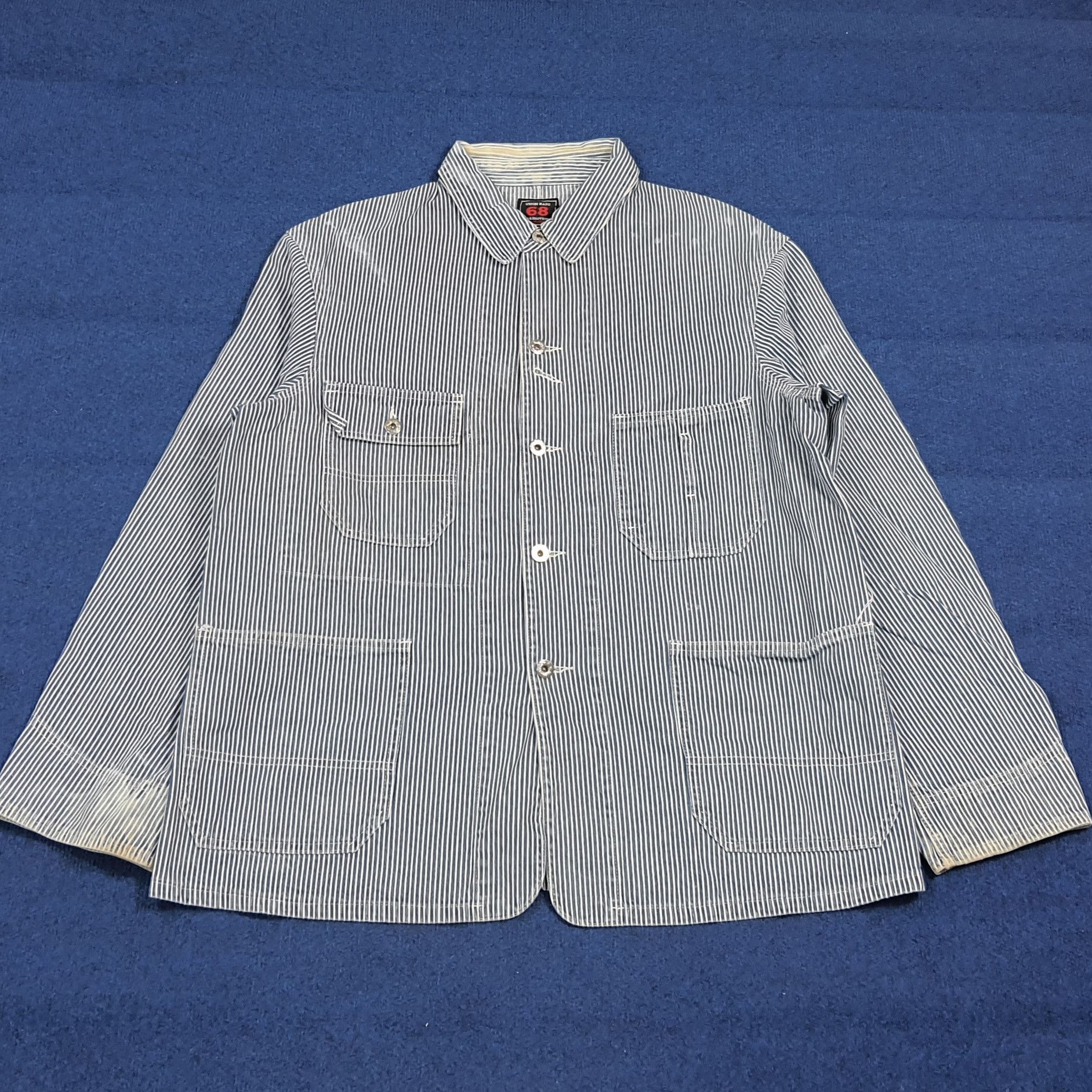 Vintage Vintage 68 & Brothers Hickory Stripe Chore Coat C279N11 Size US L / EU 52-54 / 3 - 3 Thumbnail