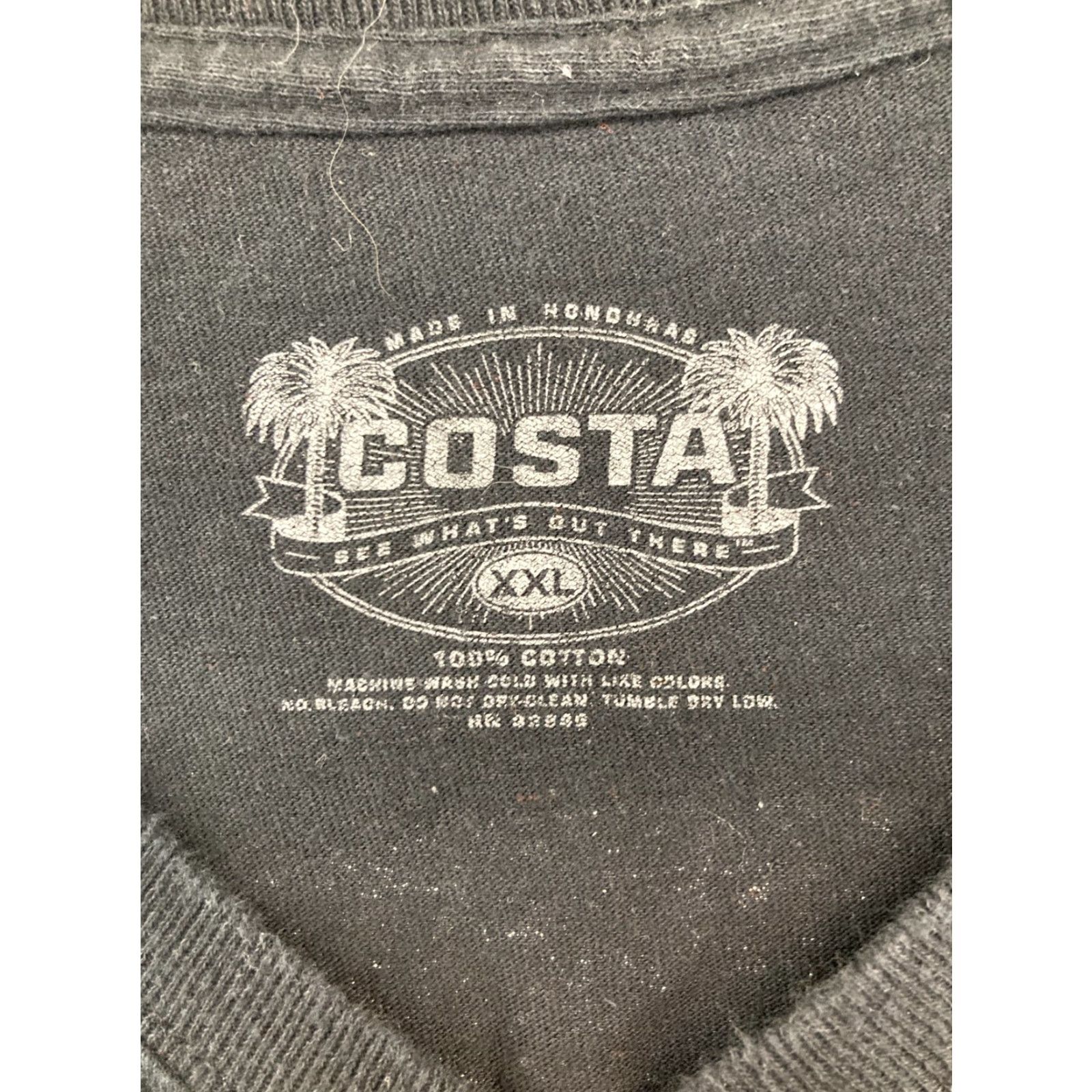 Costa Del Mar Costa TShirt 2XL Mens Black Costa Del Mar Shirt Fish Capable? Size US XXL / EU 58 / 5 - 6 Thumbnail