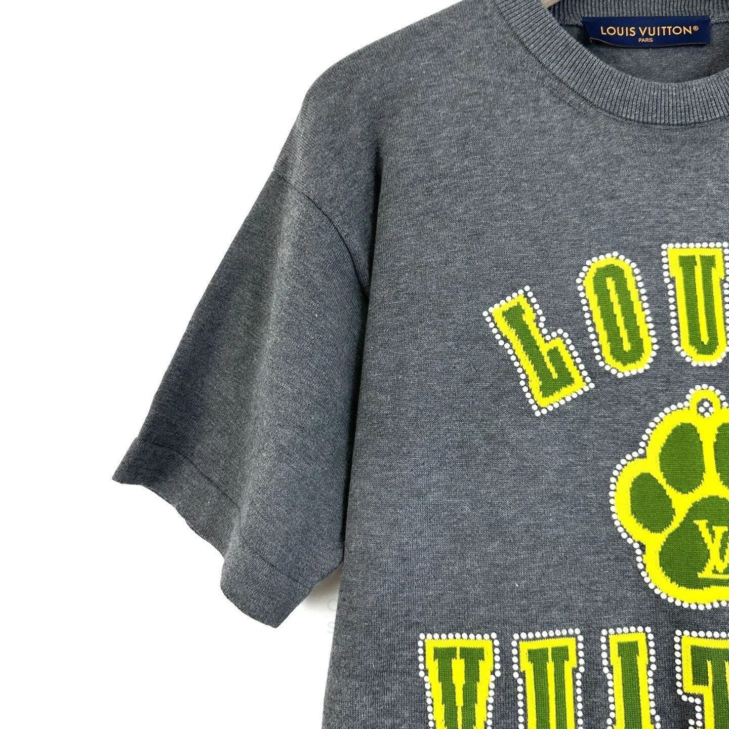 Louis Vuitton Louis Vuitton Gray Dog Paw Knit Tee. Size US S / EU 44-46 / 1 - 6 Thumbnail