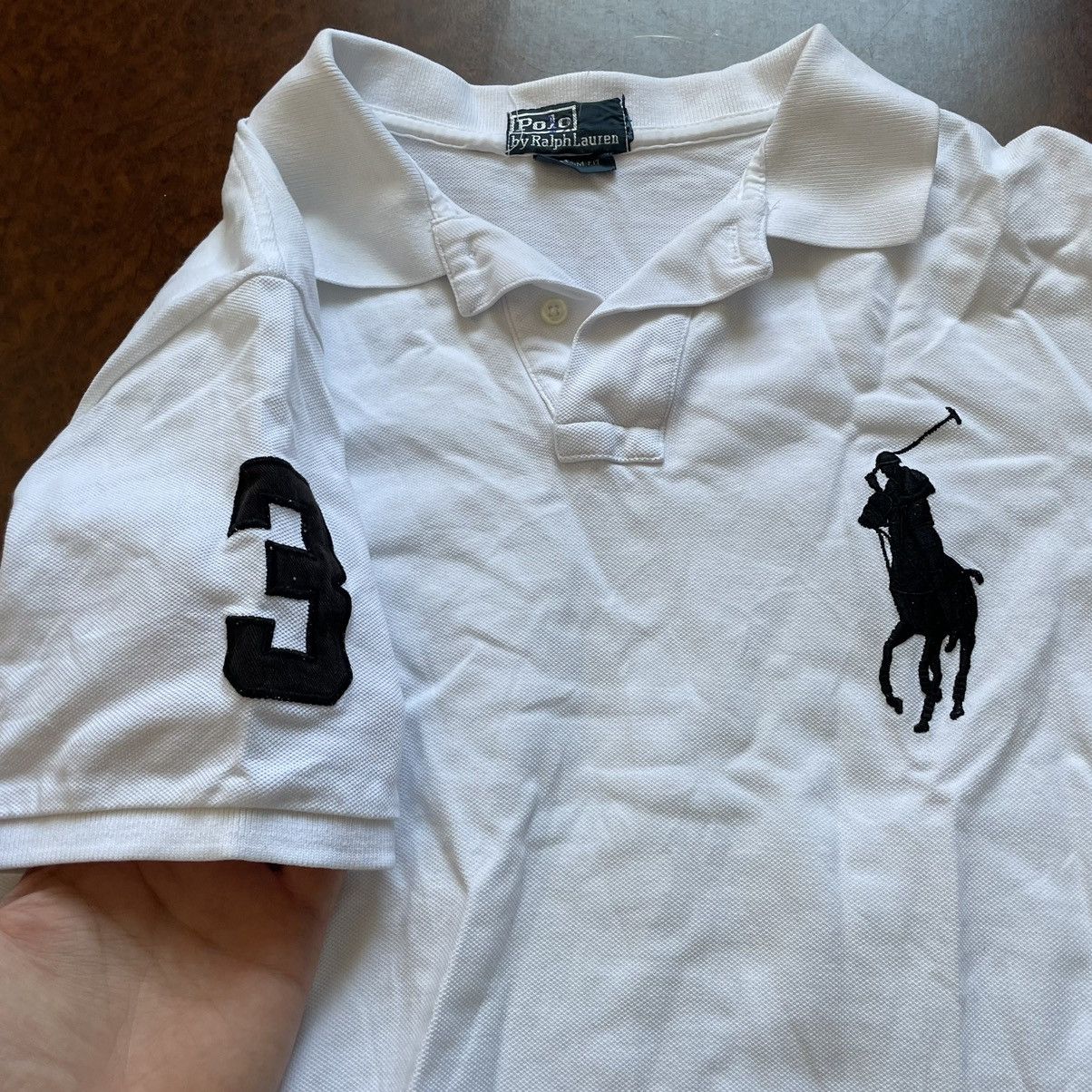 Polo Ralph Lauren × Vintage White classic Polo tee shir old money Ralph CHIEF KEEF rrl Size US L / EU 52-54 / 3 - 2 Thumbnail