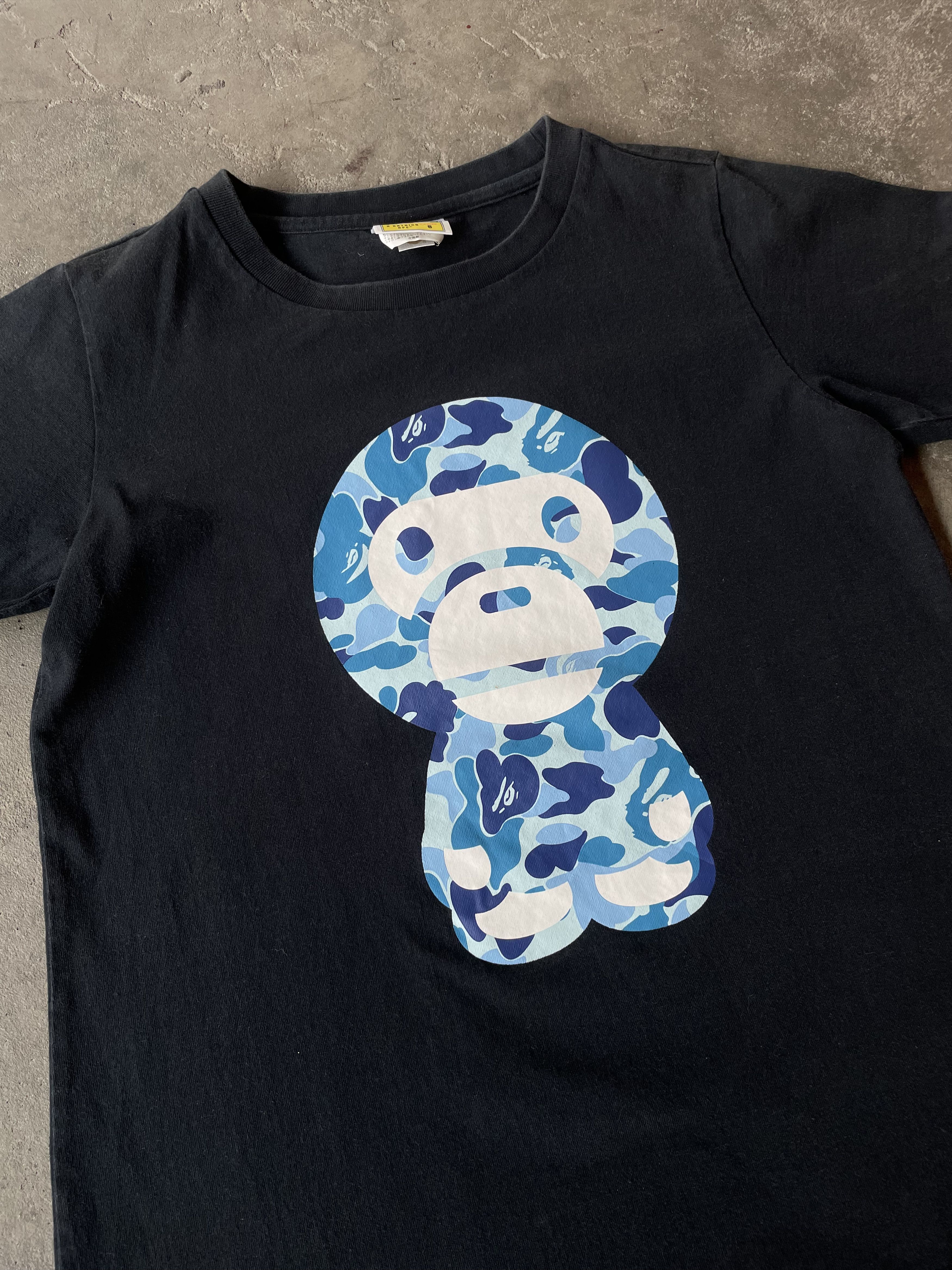 Bape Baby Milo x Bape Blue Camo T-Shirt Size S / US 4 / IT 40 - 7 Thumbnail