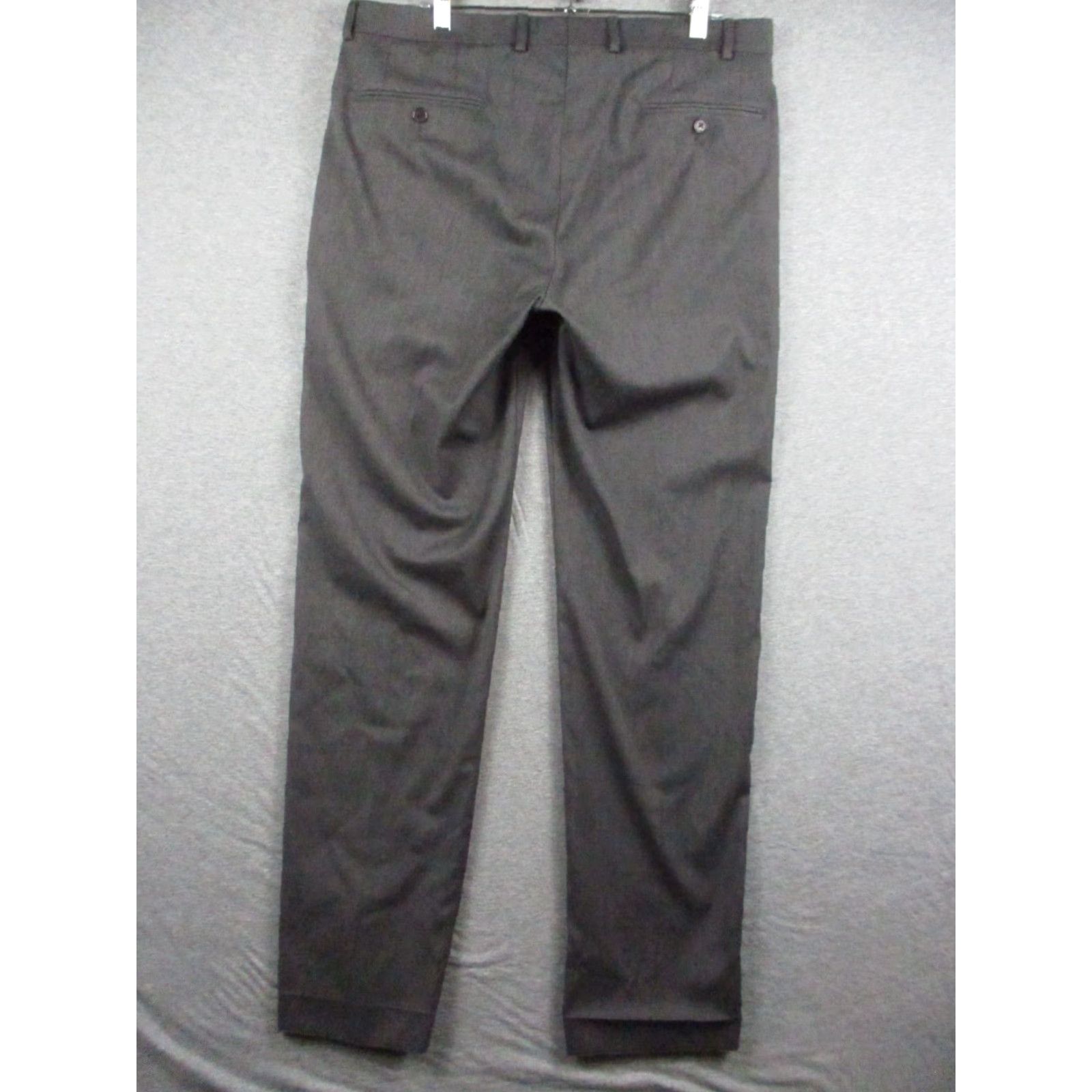 Ralph Lauren Lauren Ralph Lauren Pants Gray 34x32 Straight Flat Front Poly Blend Chino Slim Regular Mens Size US 34 / EU 50 - 4 Thumbnail