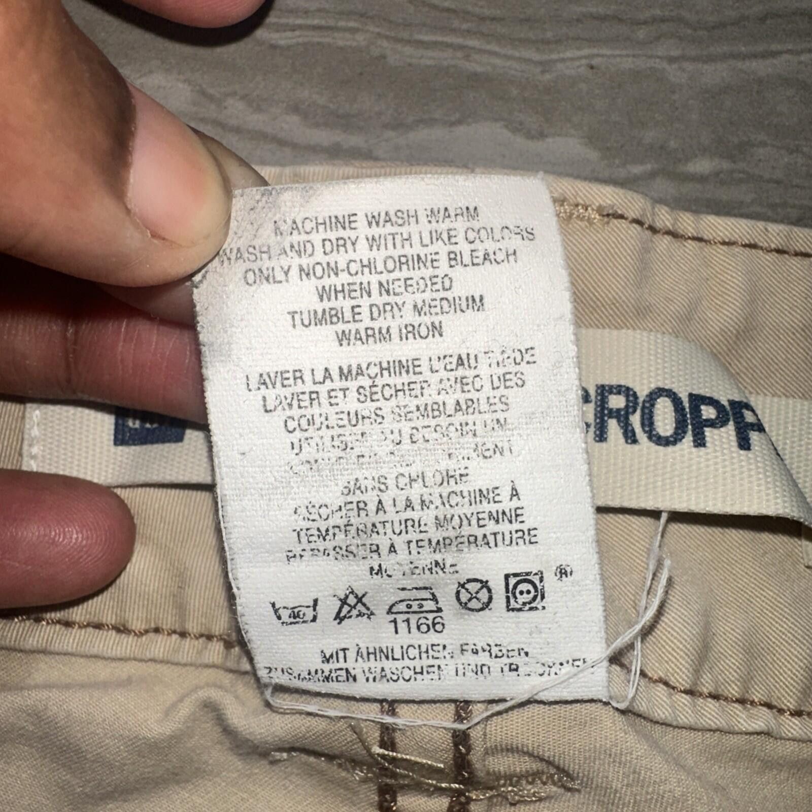 Gap Gap Low Rise Cropped Stretch Pants Size 14 Tan Capris Size 36" / US 14 / IT 50 - 4 Thumbnail
