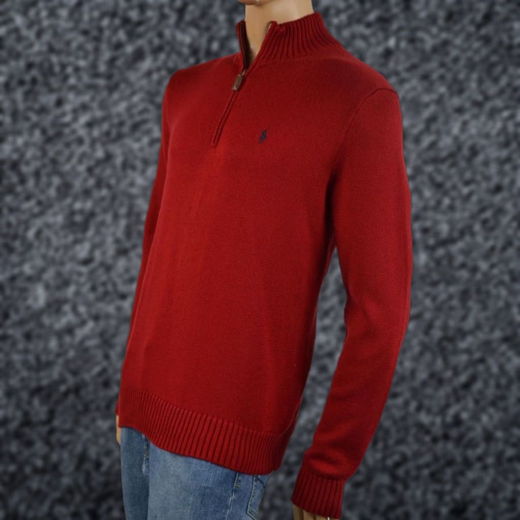 Polo Ralph Lauren Polo Ralph Lauren RED 1/2 ZIP HALF SWEATSHIRT S REDS NWT Mens Polo Ralph Lauren RED 1/2 ZIP SWEATSHIRT Mens S Size US S / EU 44-46 / 1 - 1 Preview