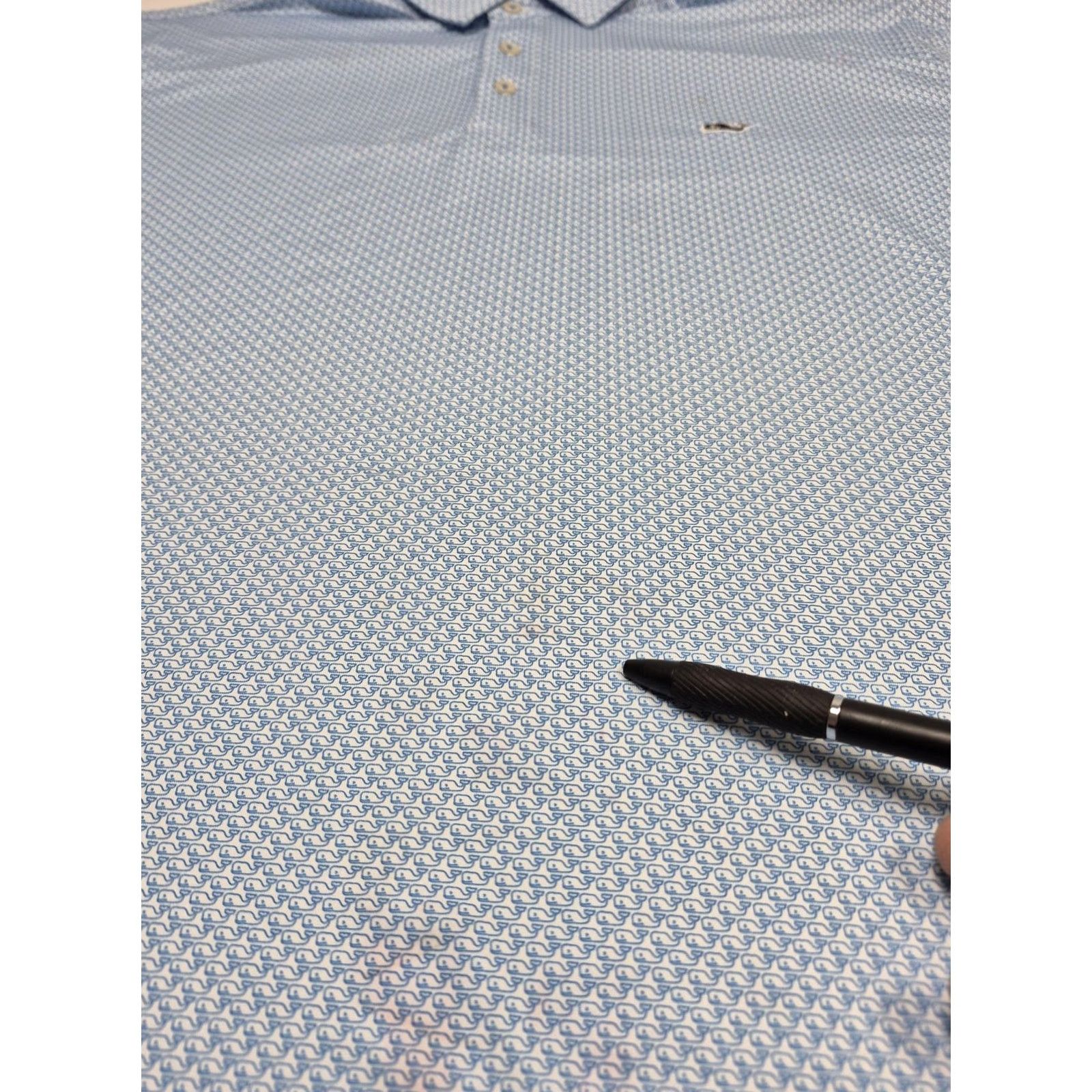 Vineyard Vines Vineyard Vines On-The-Go Sankaty Polo Shirt Mens 2XL Blue Whale AOP Golf Size US XXL / EU 58 / 5 - 5 Thumbnail