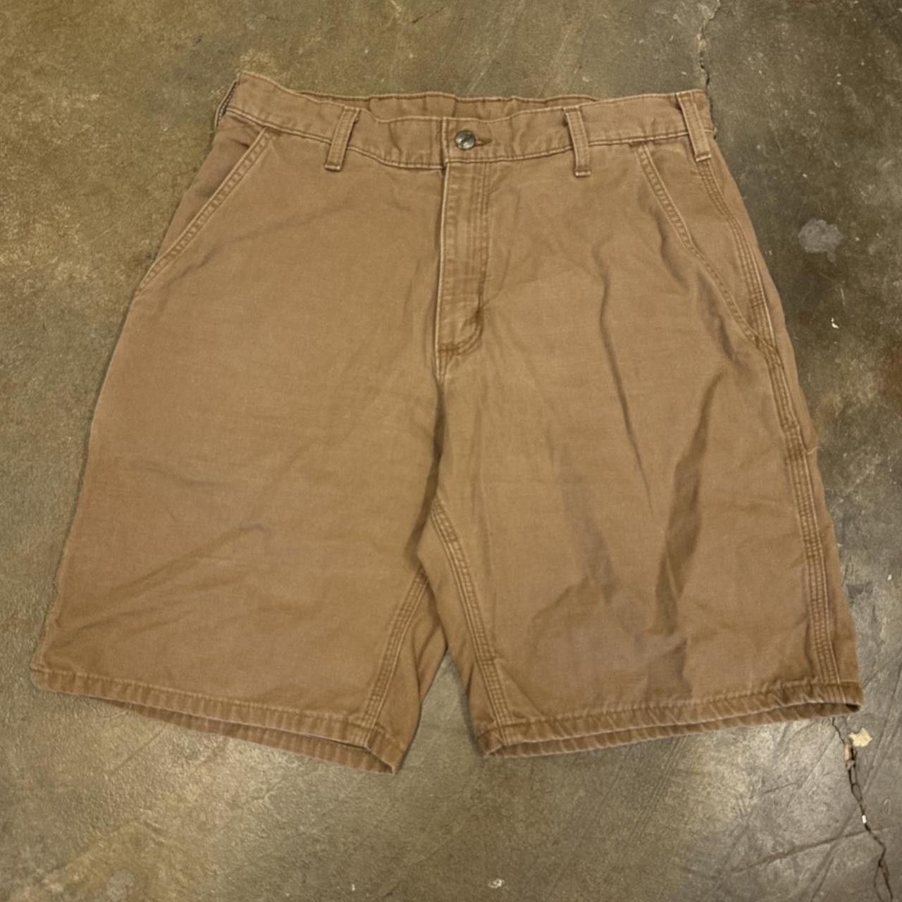 Carhartt Vintage Carhartt Brown Carpenter Shorts Size 32 Size US 32 / EU 48 - 2 Thumbnail