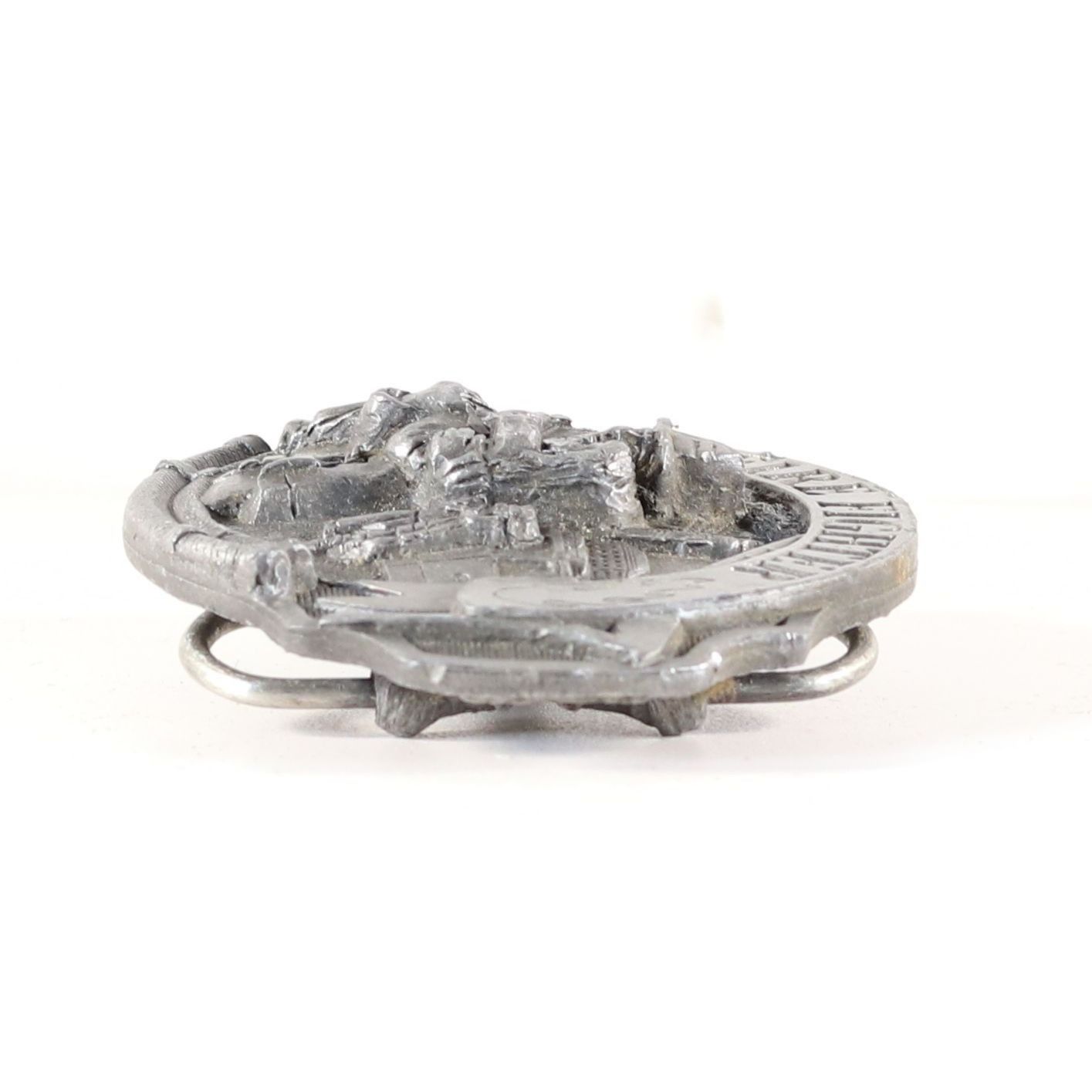 Vintage Fire Fighter Belt Buckle Vintage Pewter Metal Buckle 1993 US Size ONE SIZE - 7 Thumbnail