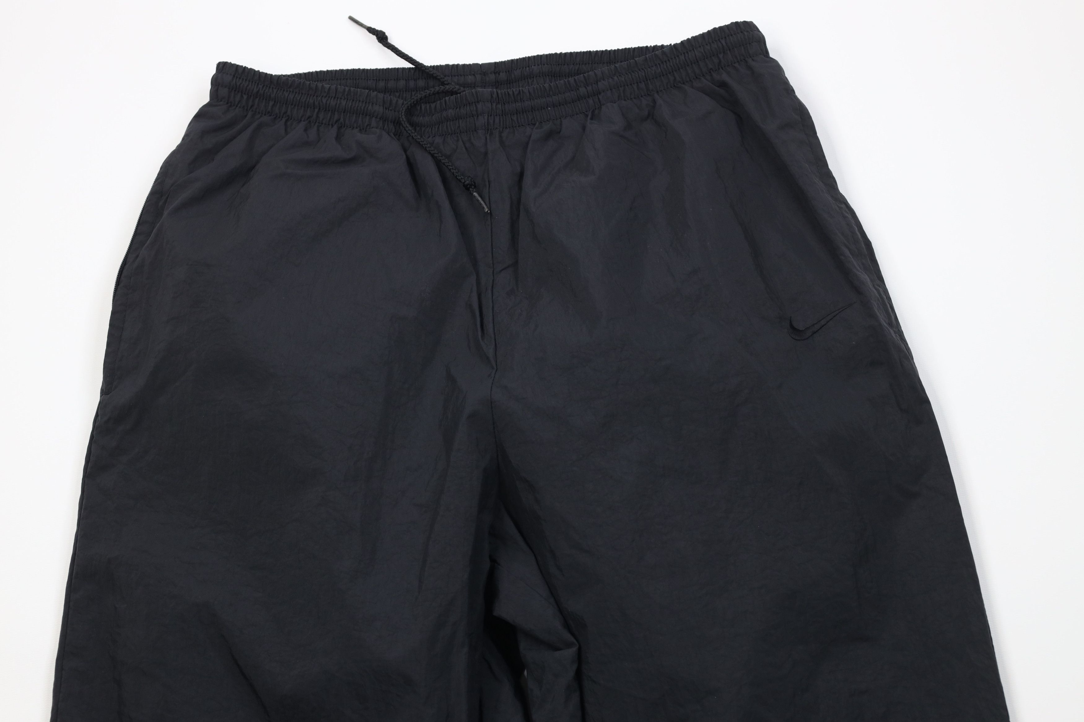 Nike Vintage 90s Nike Scott Mini Swoosh Lined Joggers Pants Black Size US 34 / EU 50 - 2 Thumbnail