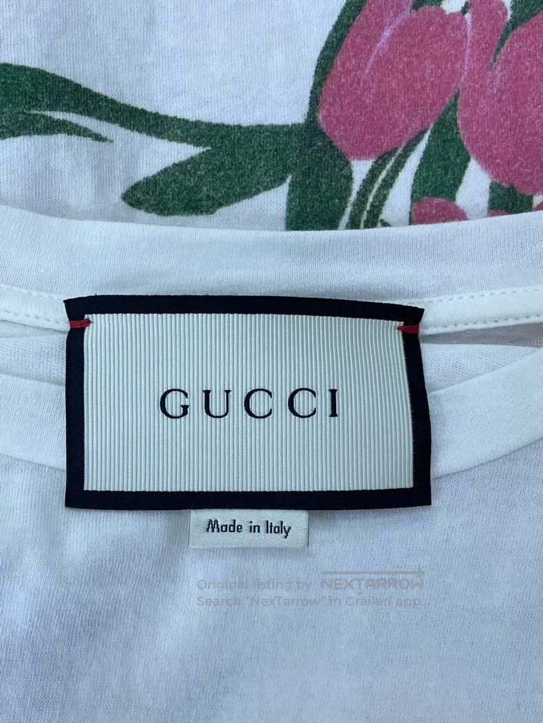Gucci Gucci Love flower letter printed short-sleeved T-shirt Size M / US 6-8 / IT 42-44 - 4 Thumbnail