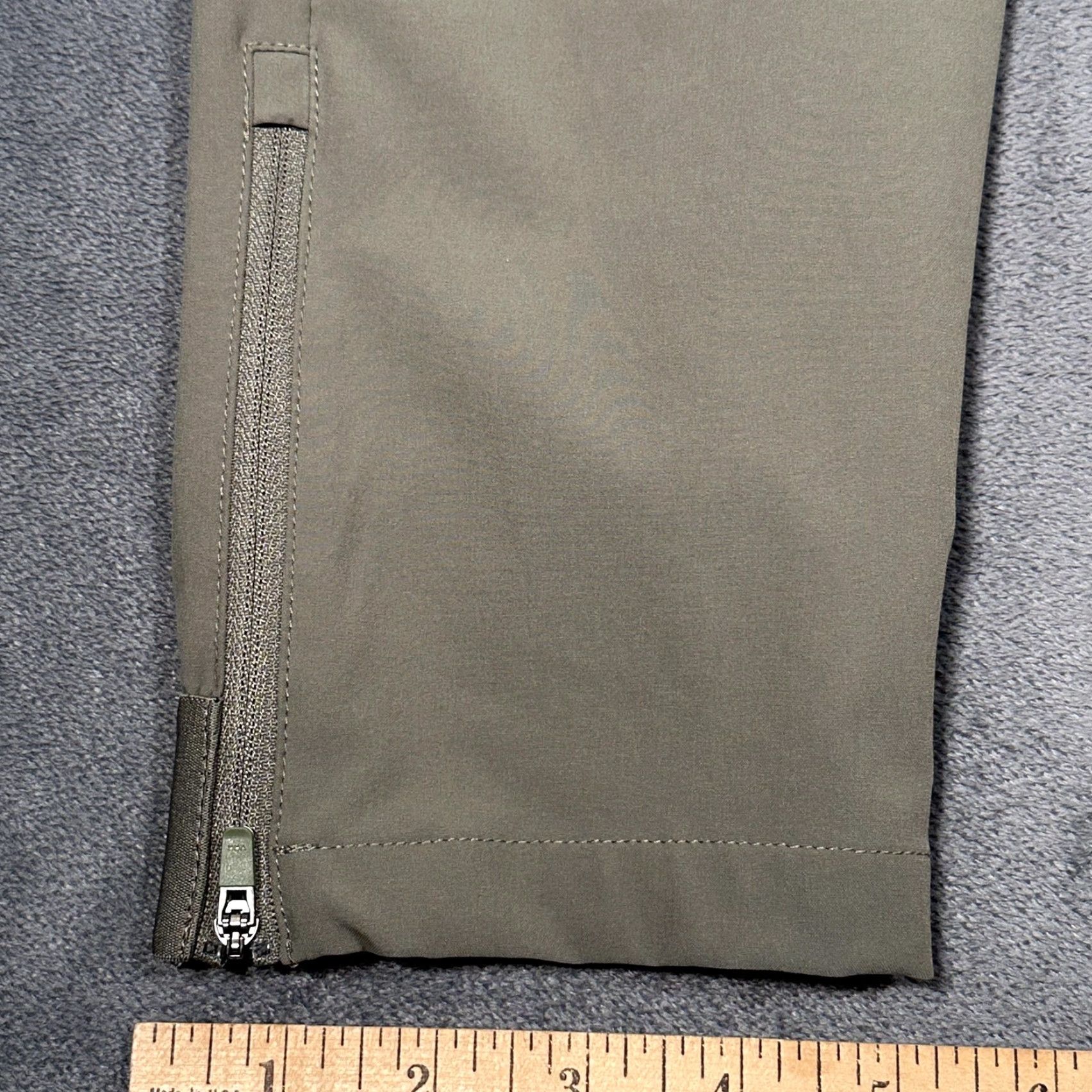 Olive Macade Golf Pants Mens 40R Olive Green Slim Fit Stretch Performance Zip Ankles Size US 40 / EU 56 - 4 Thumbnail