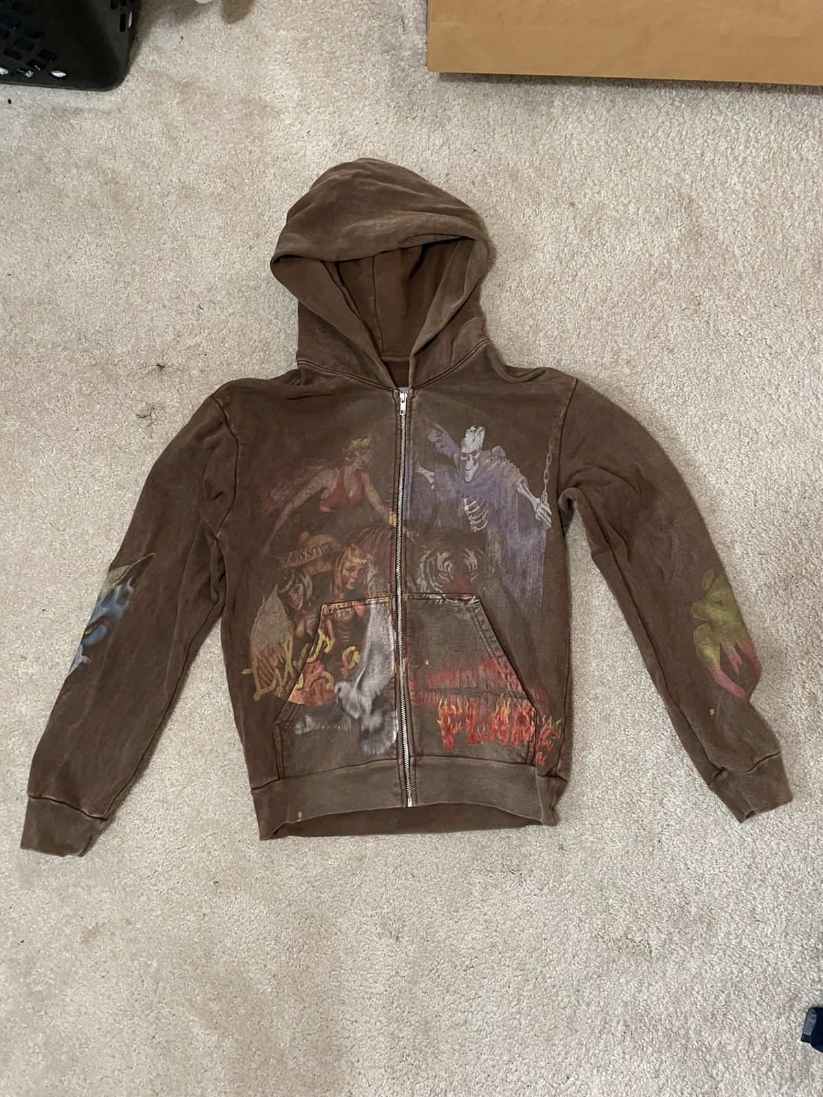 Travis Scott Travis Scott Utopia Tour Brown zip up Size:Small Size US S / EU 44-46 / 1 - 1 Thumbnail