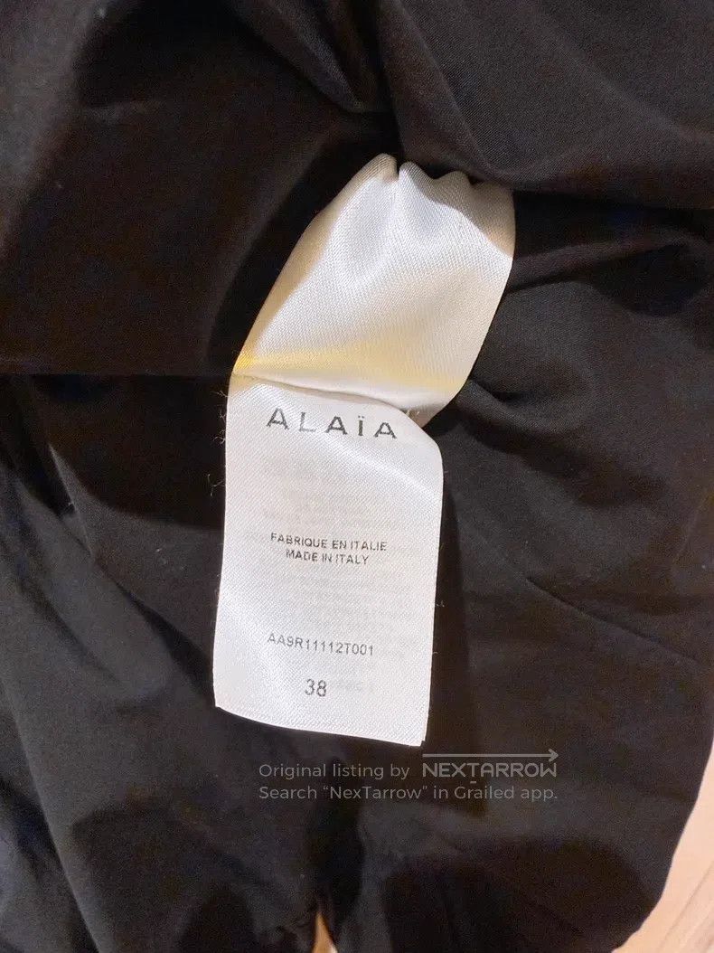 Alaia Alaia Black Twill Belted Wrap Dress Size XS / US 0-2 / IT 36-38 - 9 Thumbnail