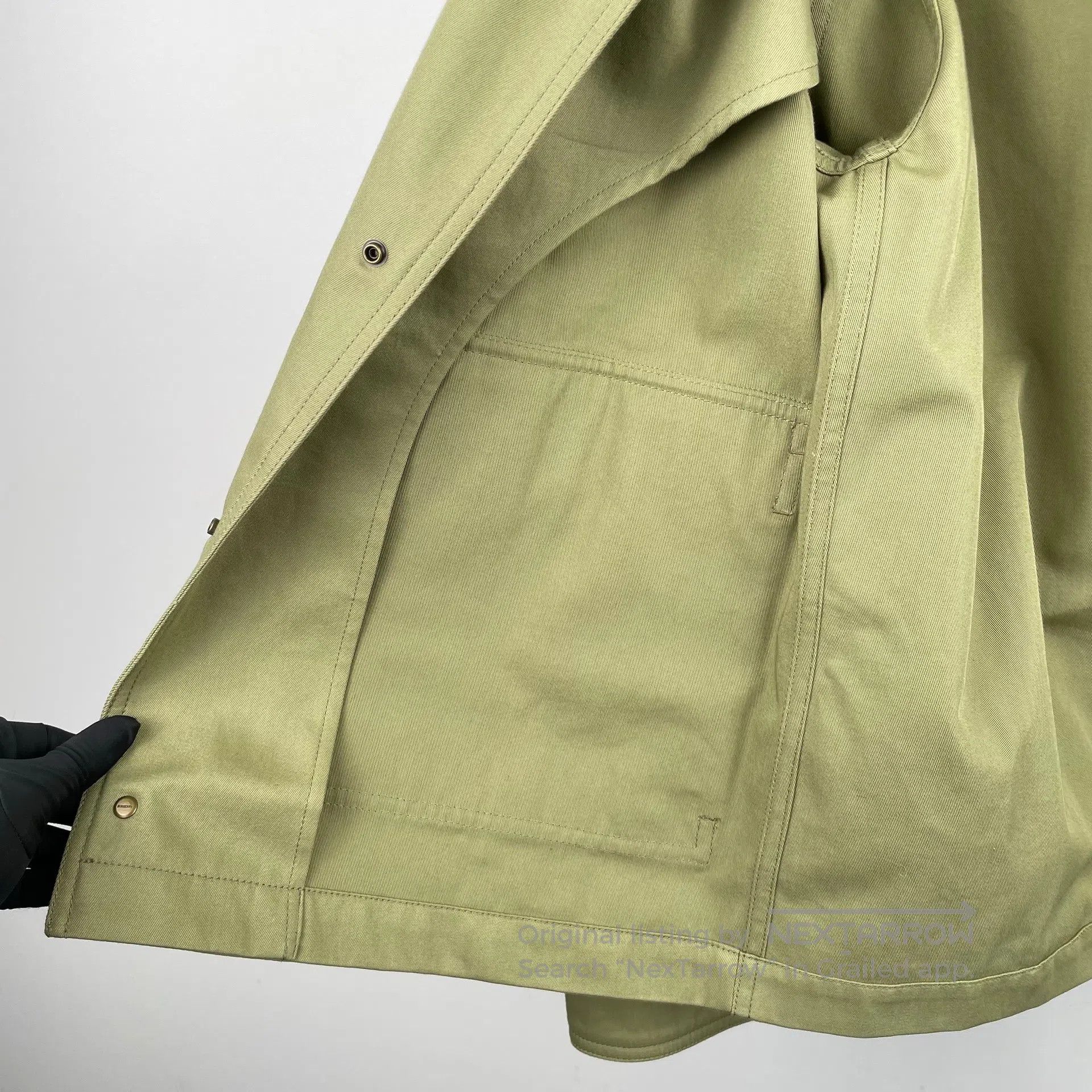 Burberry Burberry Chest Fox Embroidered Cursive Logo Letter Green S Size US XS / EU 42 / 0 - 9 Thumbnail