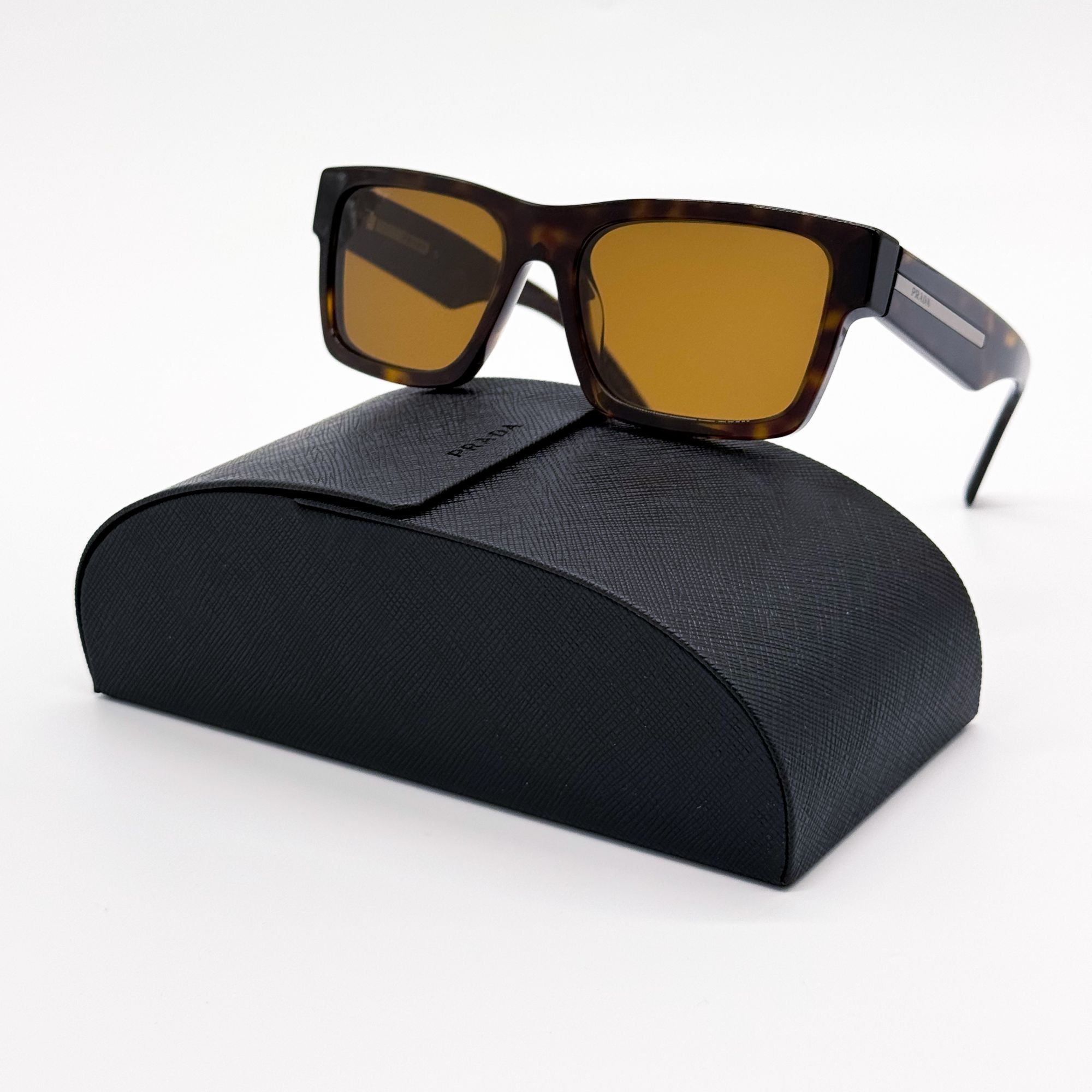 Prada NEW PRADA SUNGLASSES PR25ZS 2AU0B0 SQUARE HAVANA Size ONE SIZE - 1 Thumbnail