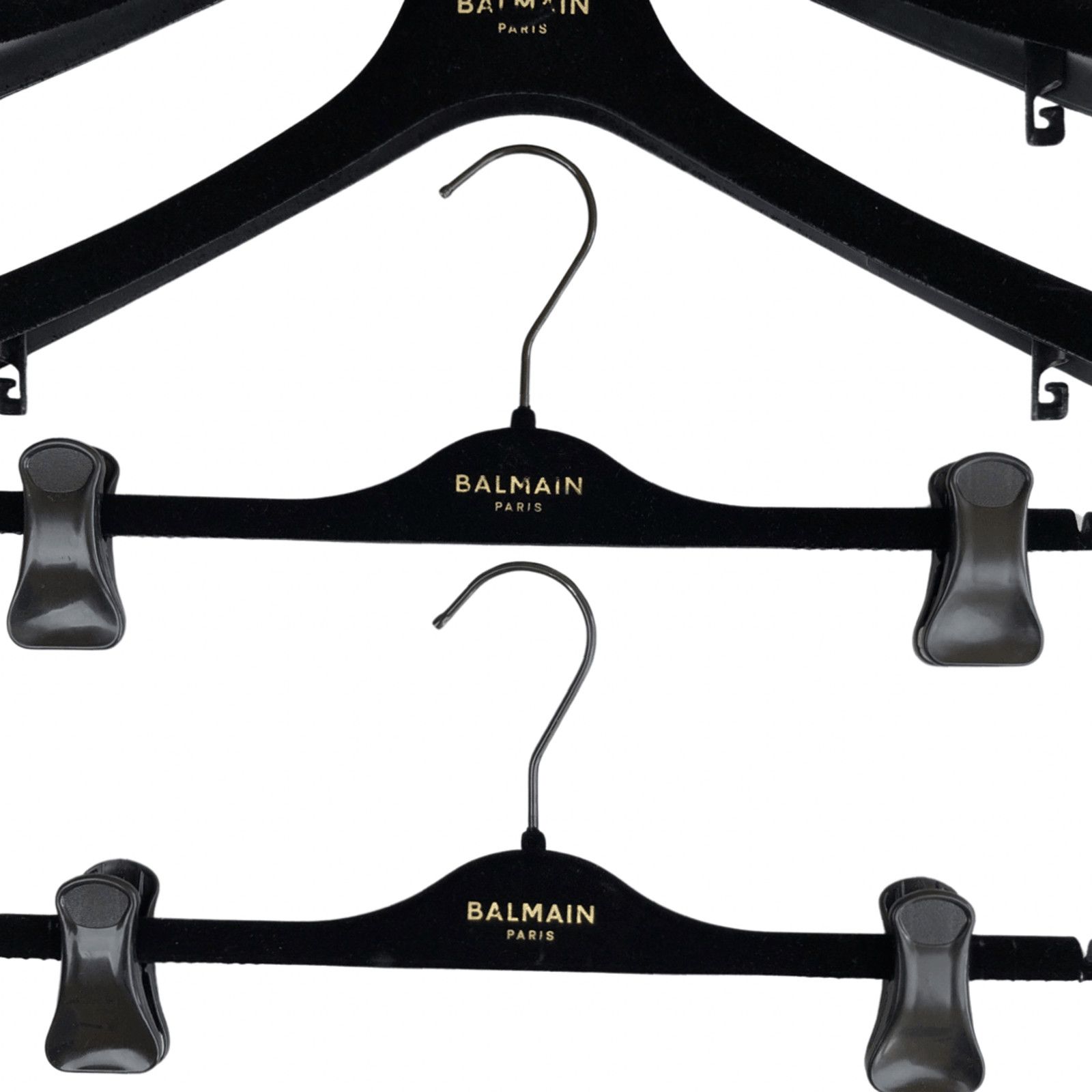 Balmain Balmain Logo Velour Hangers Size ONE SIZE - 3 Thumbnail