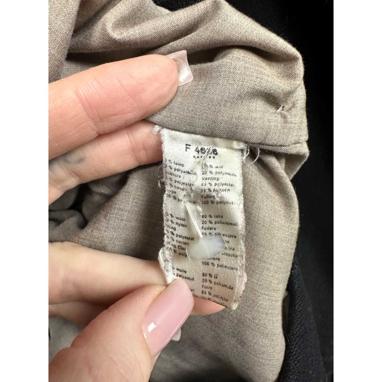 Lacoste Lacoste Vintage Mens Wool Coat Jacket XL Black Logo Jacket Size US XL / EU 56 / 4 - 6 Thumbnail