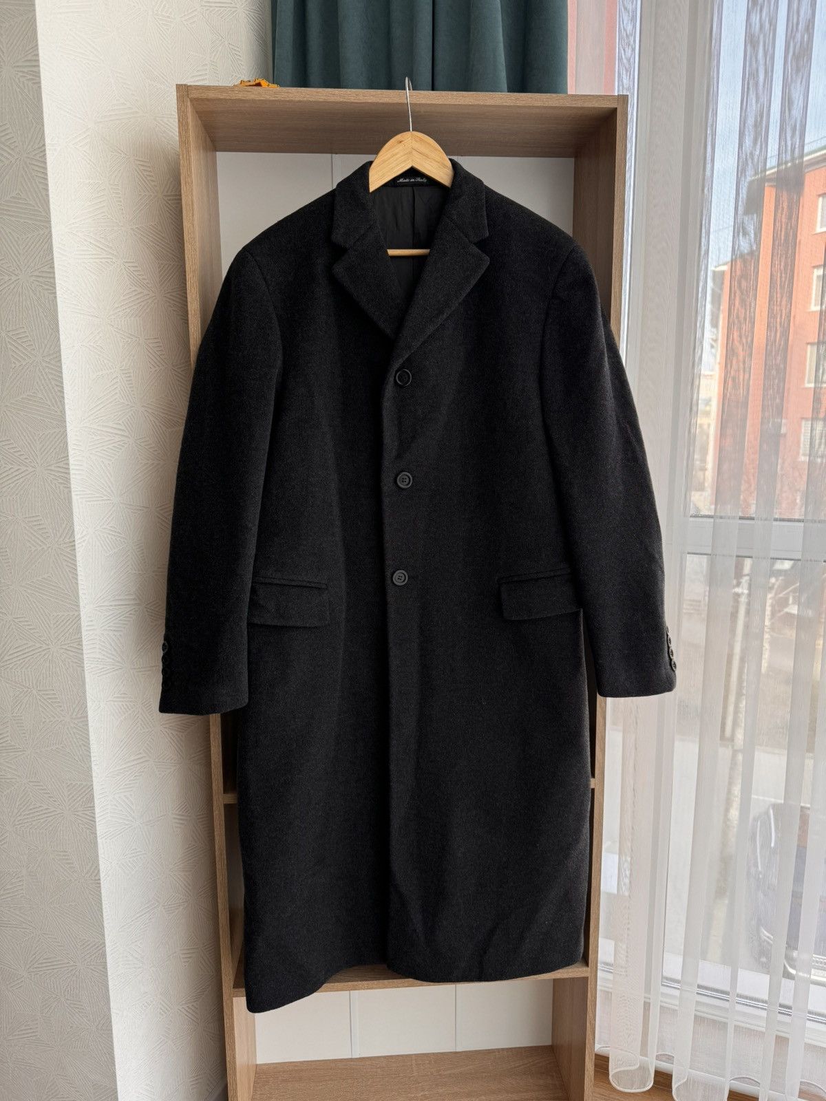 Pal Zileri × Vintage Vintage Pal Zirelli Pull Gruppo Forall Dark Grey Wool Coat Size US L / EU 52-54 / 3 - 6 Thumbnail