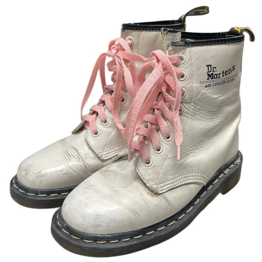 Dr. Martens Vintage Womens Dr. Martens 1460 Combat Boots Size 6 White Size US 6 / IT 36 - 2 Thumbnail