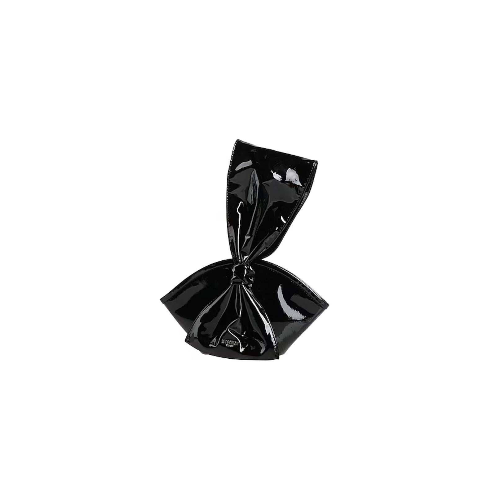 Moschino Moschino Couture Jeremy Scott Black Patent Leather Handbag Size ONE SIZE - 1 Thumbnail