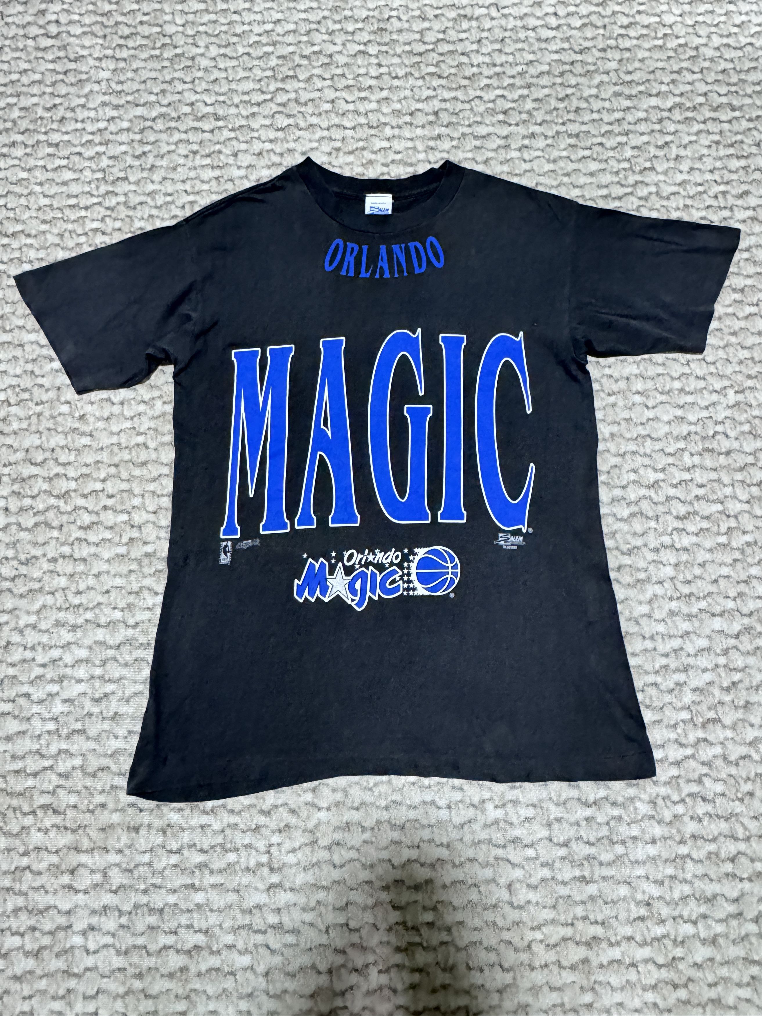 Salem Sportswear Vintage 90's Orlando Magic NBA Distressed Sun Faded T shirt Size US S / EU 44-46 / 1 - 1 Thumbnail