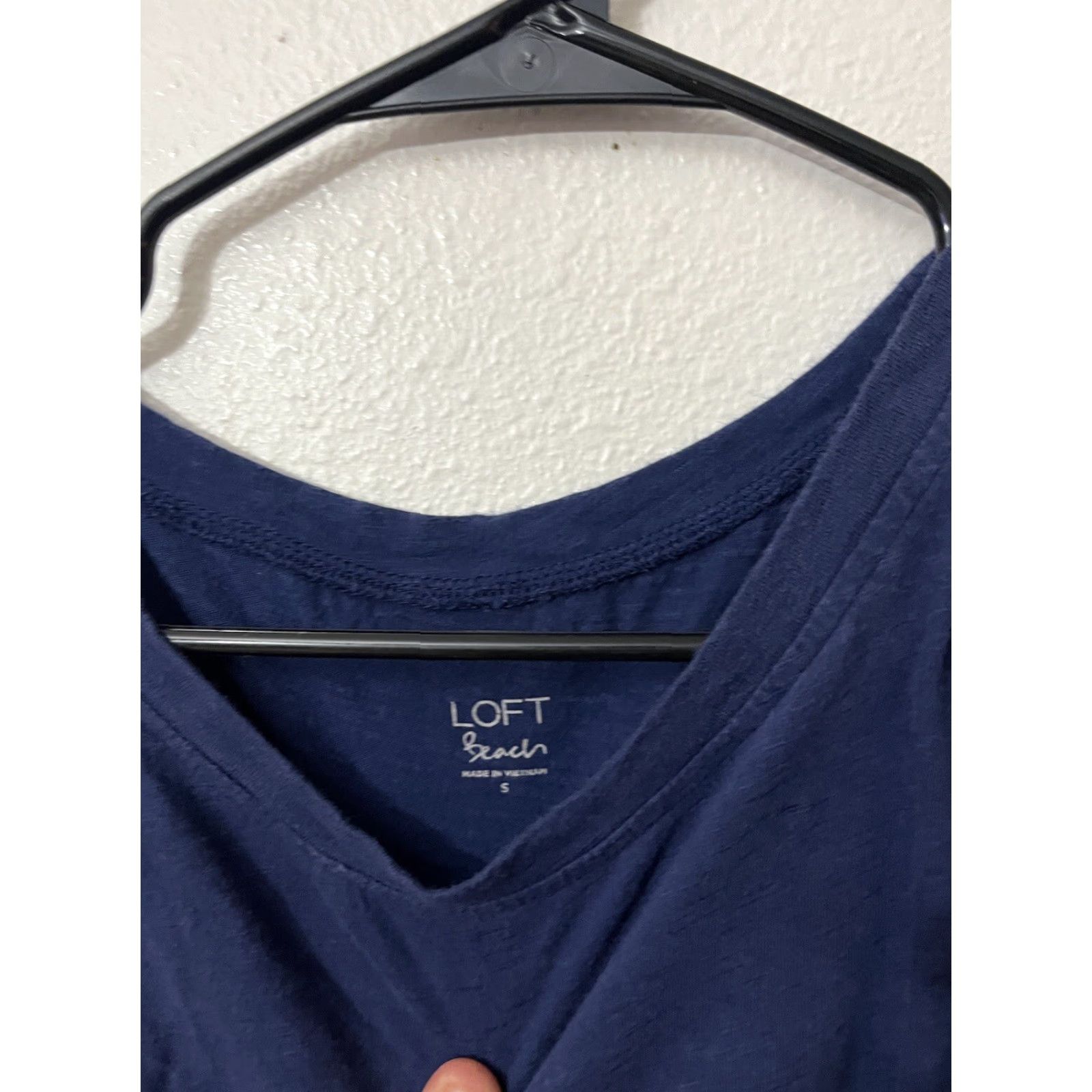 Ann Taylor Loft LOFT Brand Ann Taylor LOFT Beach Dress Blue Cold Shoulder Dress Women Small Size Blue Size S / US 4 / IT 40 - 2 Thumbnail
