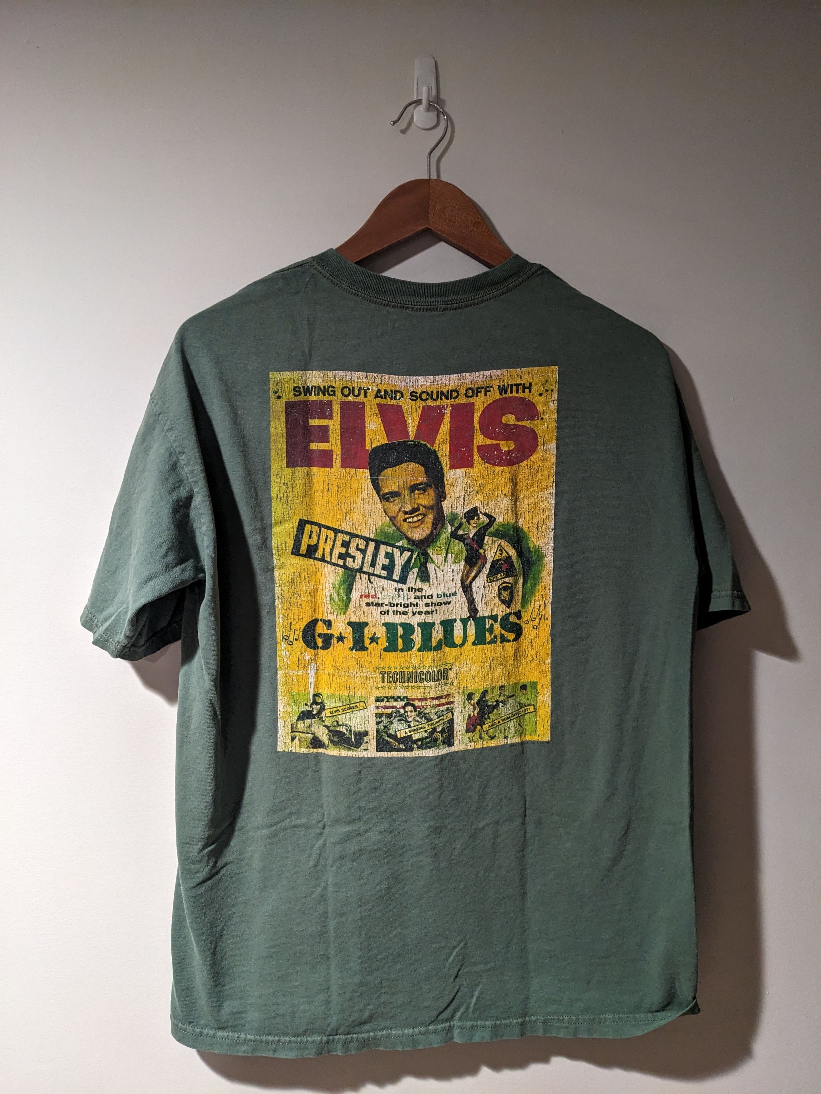 Band Tees × Vintage Vintage Y2K Elvis Presley G.I. Blues Tour Large T-Shirt Size US L / EU 52-54 / 3 - 1 Thumbnail