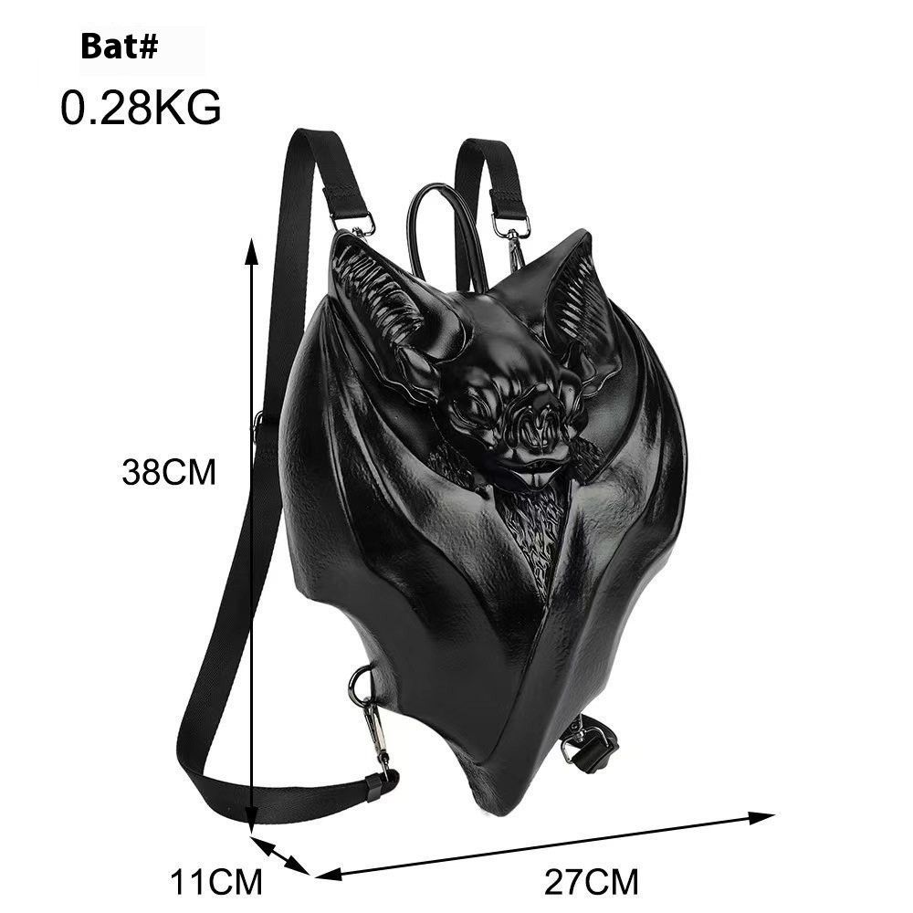 Other Goth Bat Shoulder Bag – Black Faux Leather Size ONE SIZE - 5 Thumbnail