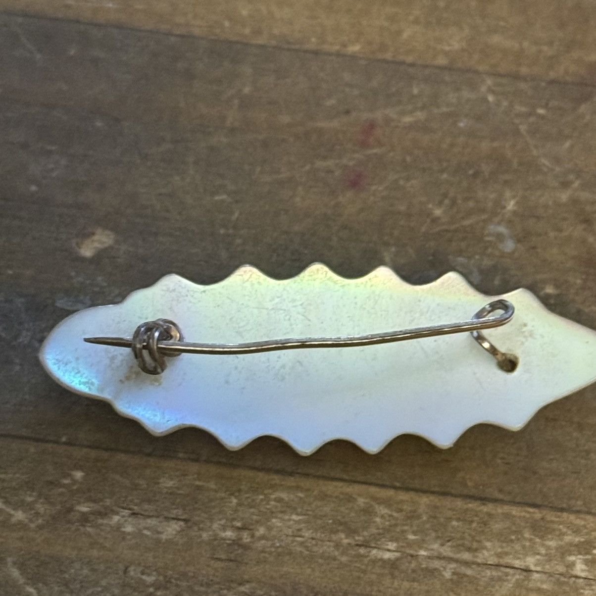 Vintage Vintage mother of pearl leaf Mother brooch Size ONE SIZE - 3 Thumbnail