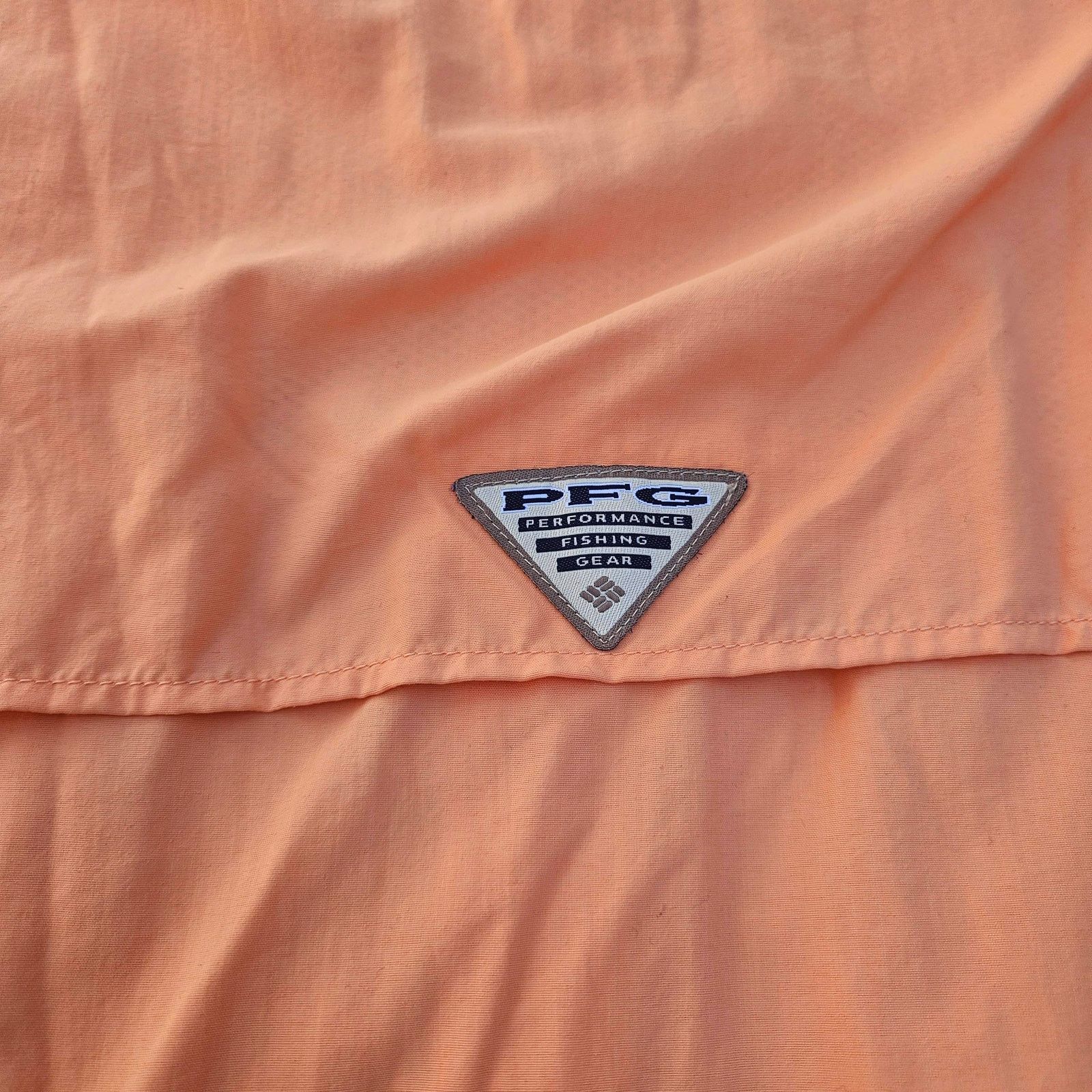 Fruit Of The Loom Columbia PFG Bahama Shirt Orange Vented Fishing Mens XXL Size US L / EU 52-54 / 3 - 4 Thumbnail