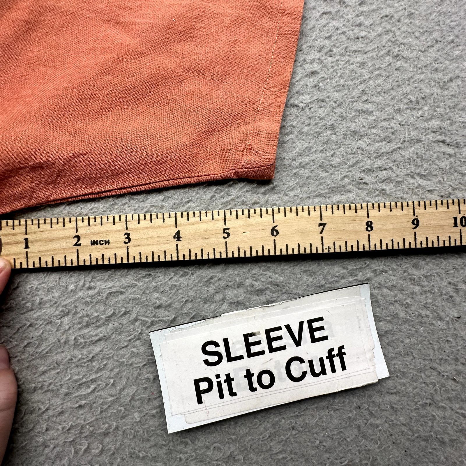 Marc O'Polo Vintage Marc O'Polo 100% Linen Button Shirt Womens L Orange Size L / US 10 / IT 46 - 6 Thumbnail