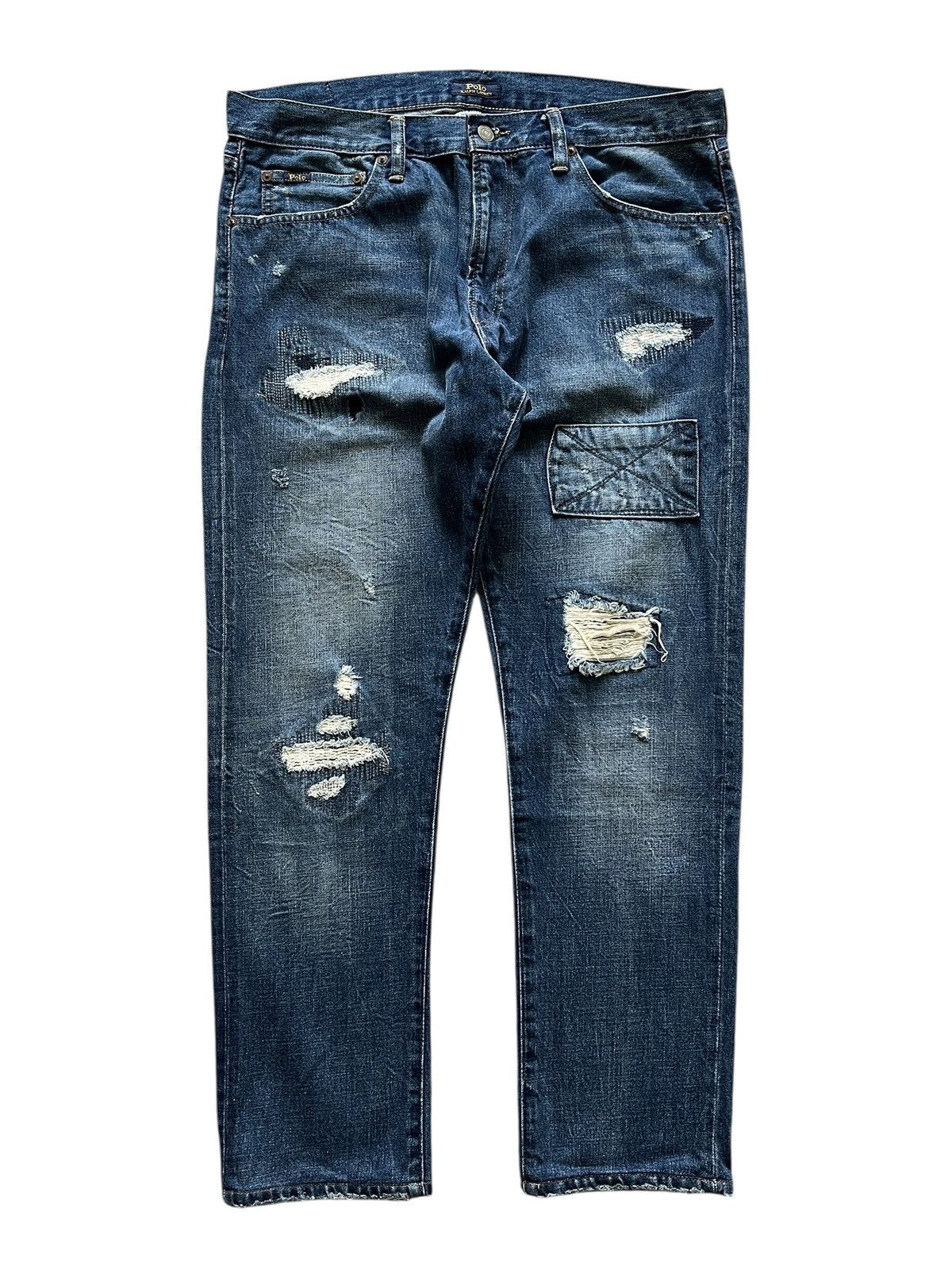 Polo Ralph Lauren Polo Ralph Lauren ‘The Sullivan Slim” Distressed Jeans Size US 36 / EU 52 - 1 Thumbnail