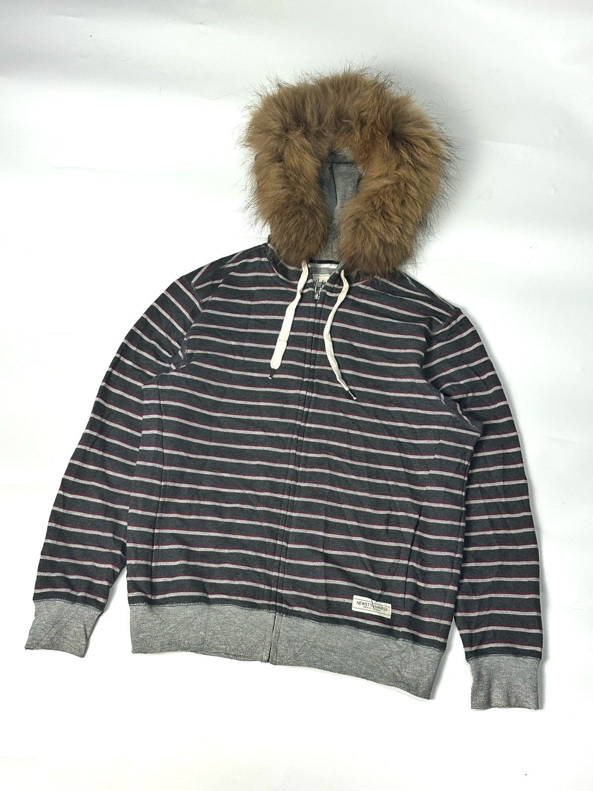 Hysteric Glamour × Le Grande Bleu (L.G.B.) × Vintage Fur Stripe Hoodie Size US M / EU 48-50 / 2 - 1 Thumbnail