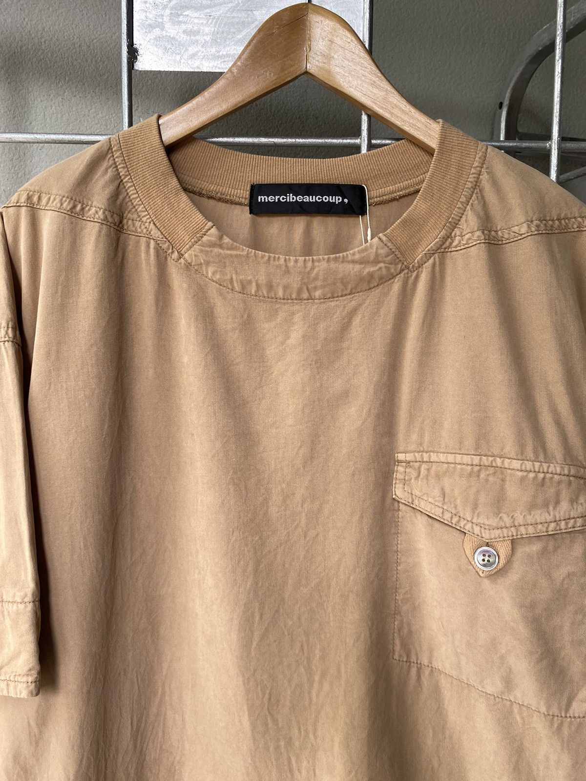 mercibeaucoup Mercibeaucoup Beige Oversized Tee Size US L / EU 52-54 / 3 - 13 Thumbnail