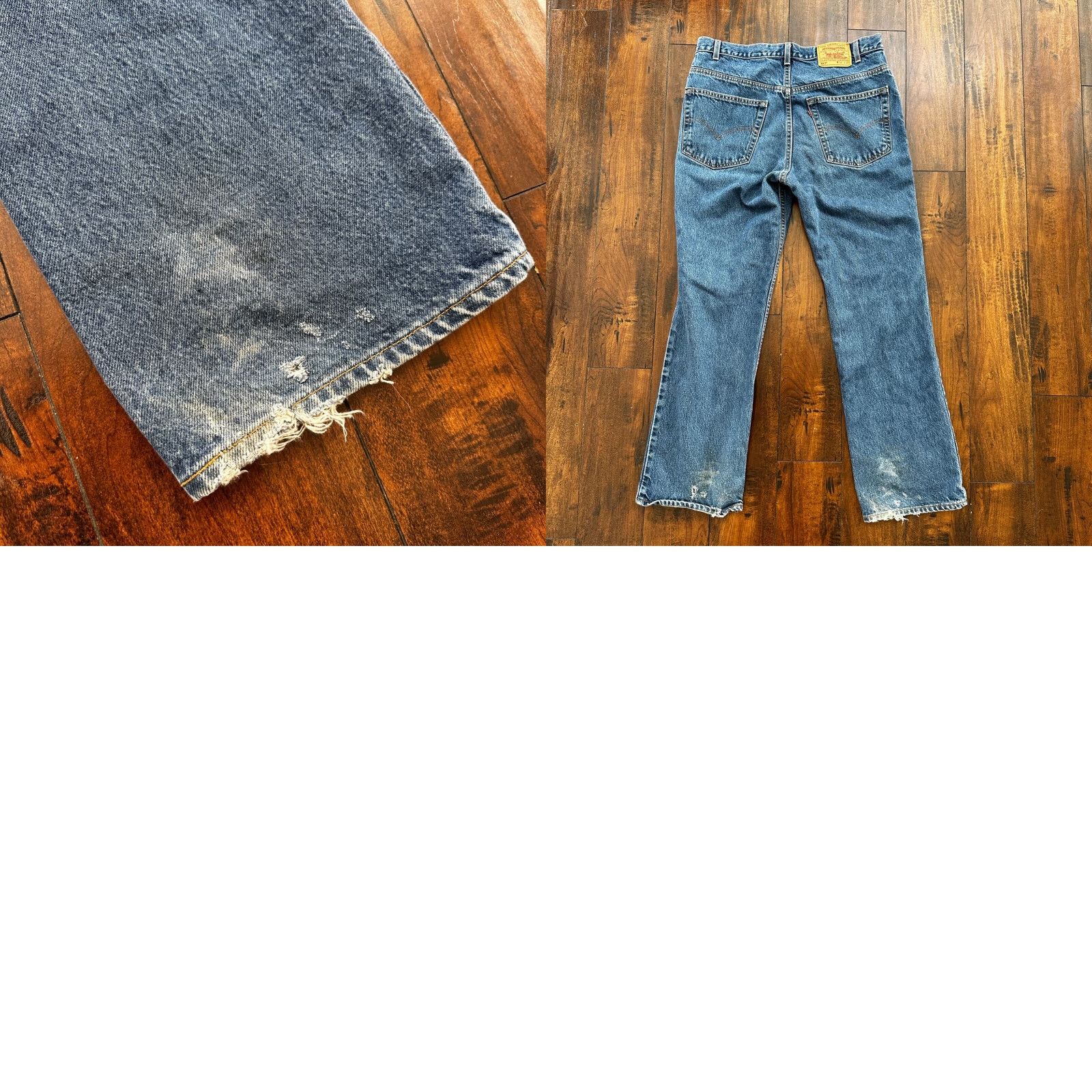 Levi's Levi's 517 Jeans Bootcut 90s Vintage USA Orange Tab Blue 38x32 Slim 5-Pocket Denim Adults Mens Size US 38 / EU 54 - 10 Thumbnail