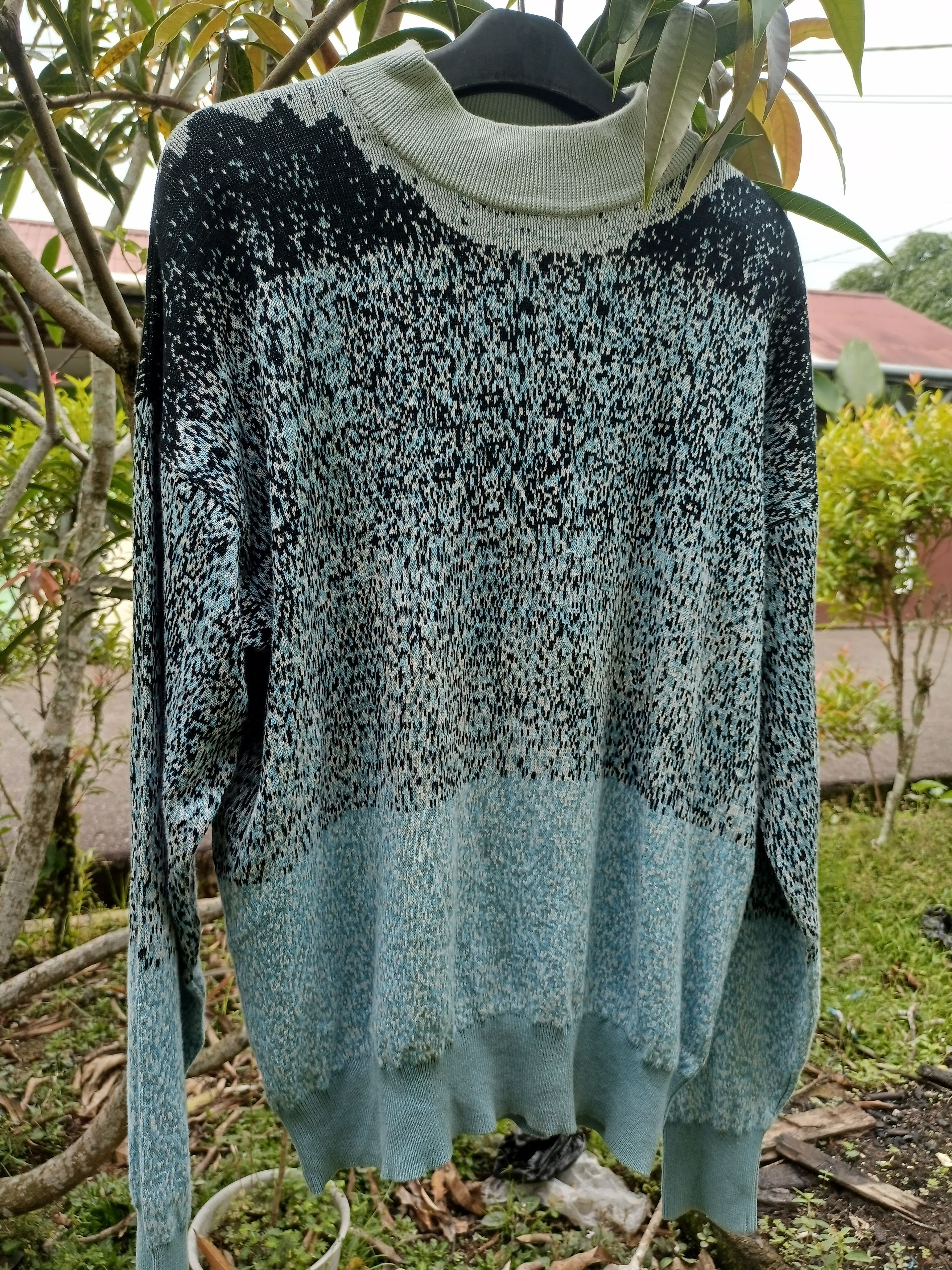 Designer × Kenzo KENZO PARIS Mix Color Knit Sweater Jumper Neck Size US L / EU 52-54 / 3 - 16 Thumbnail