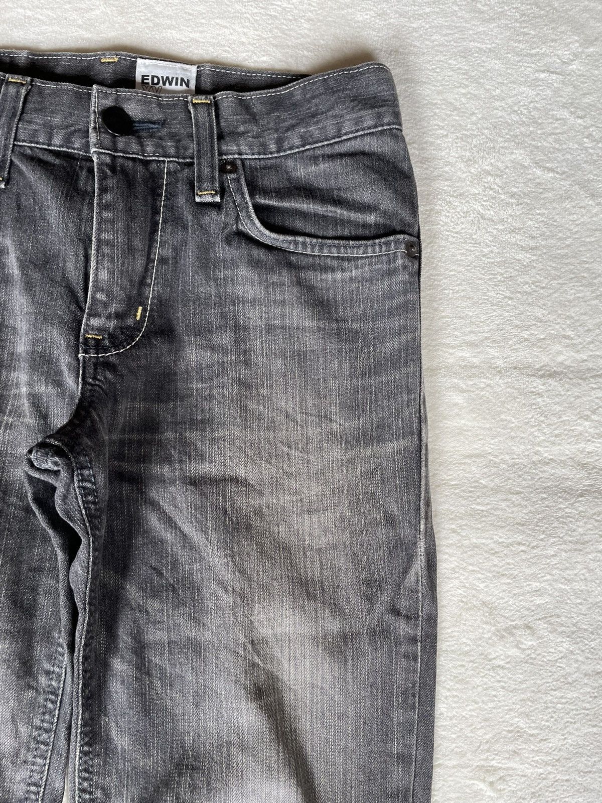 Edwin Vintage Edwin XV Edge Mudwash Dark Colour Denim Jeans Size US 29 - 4 Thumbnail