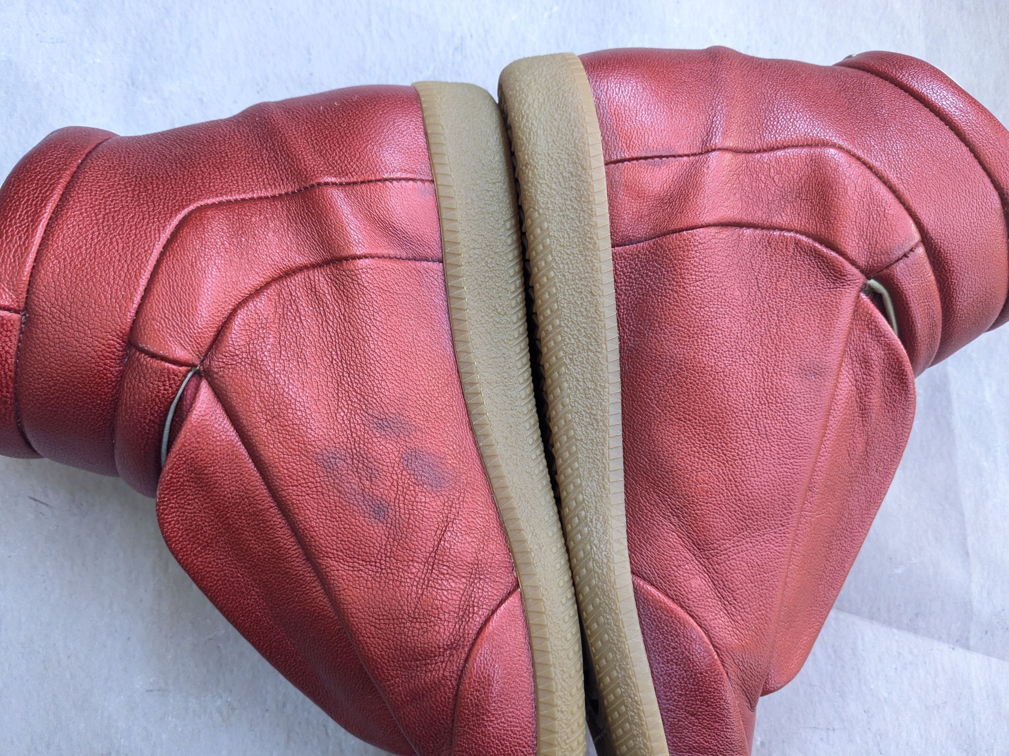 Maison Margiela Future Red Gum 8 41 Leather High Tops