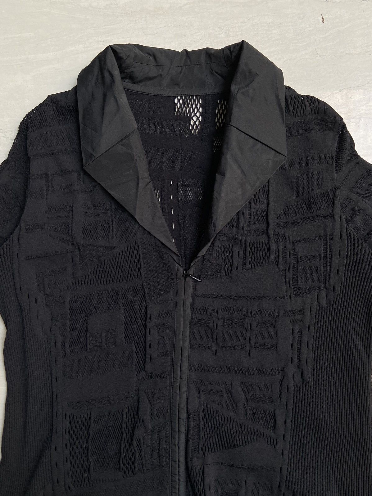 Hiroko Koshino Homme Hiroko Koshino Black Zipper Shirt Size US S / EU 44-46 / 1 - 8 Thumbnail