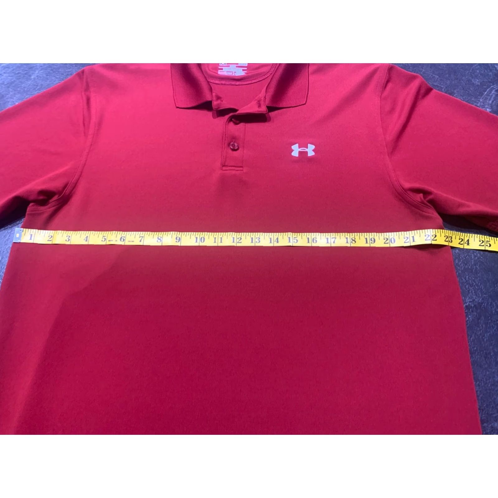 Under Armour Under Armour Golf Polo Shirt Large Red Short Sleeve Activewear Mens Regular Fit Size US L / EU 52-54 / 3 - 7 Thumbnail